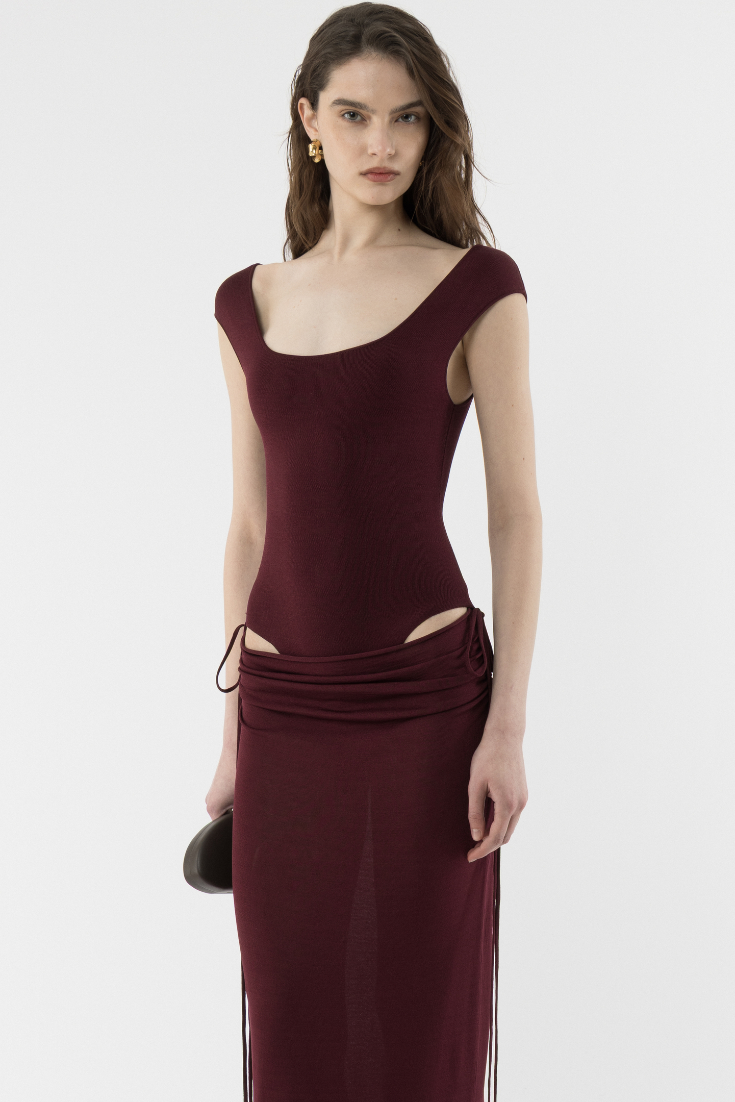 Draped Cut Out Dress