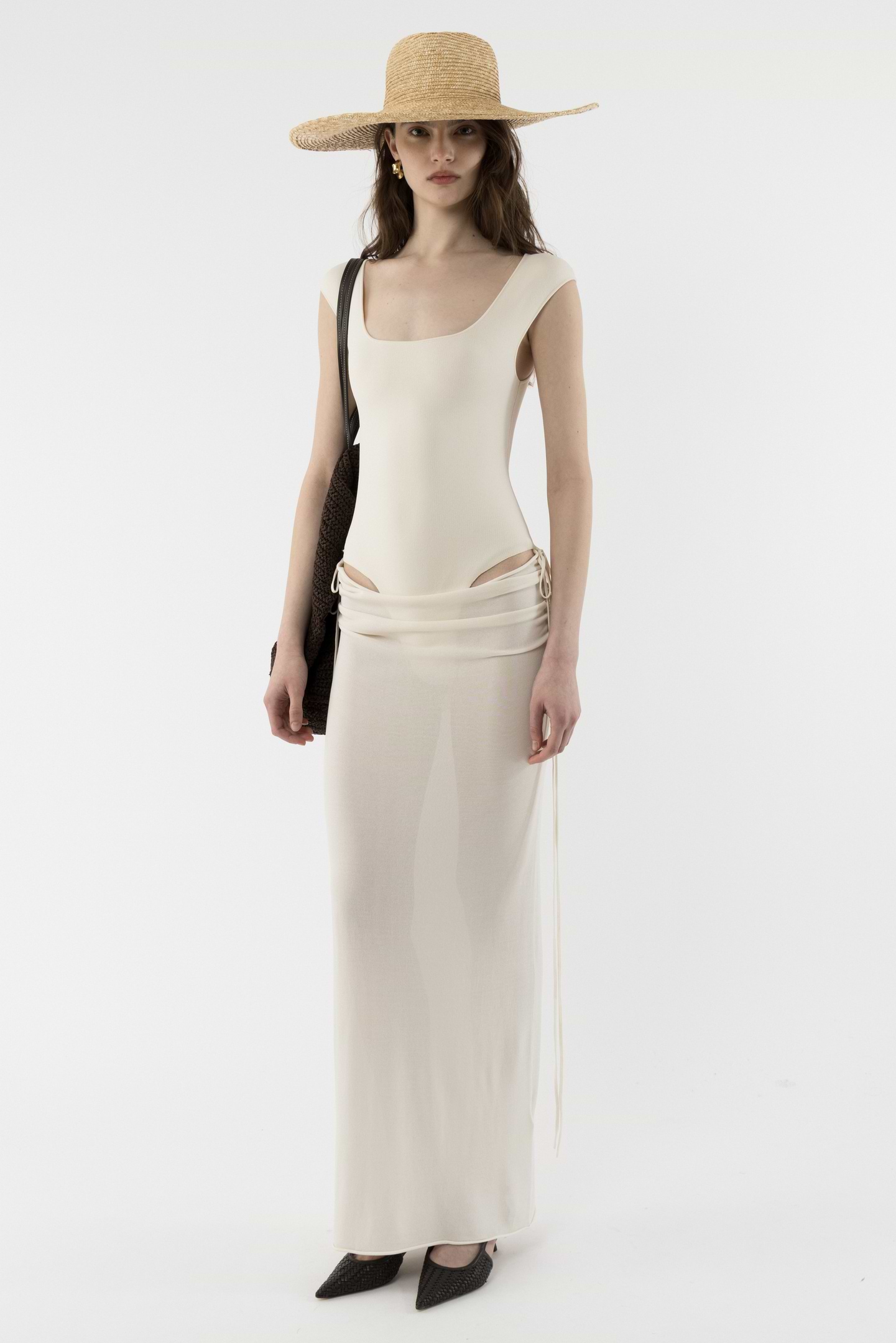 Draped Cut Out Dress