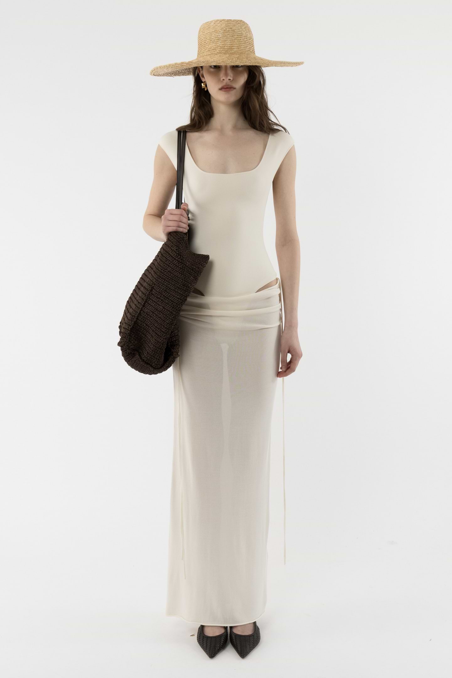 Draped Cut Out Dress