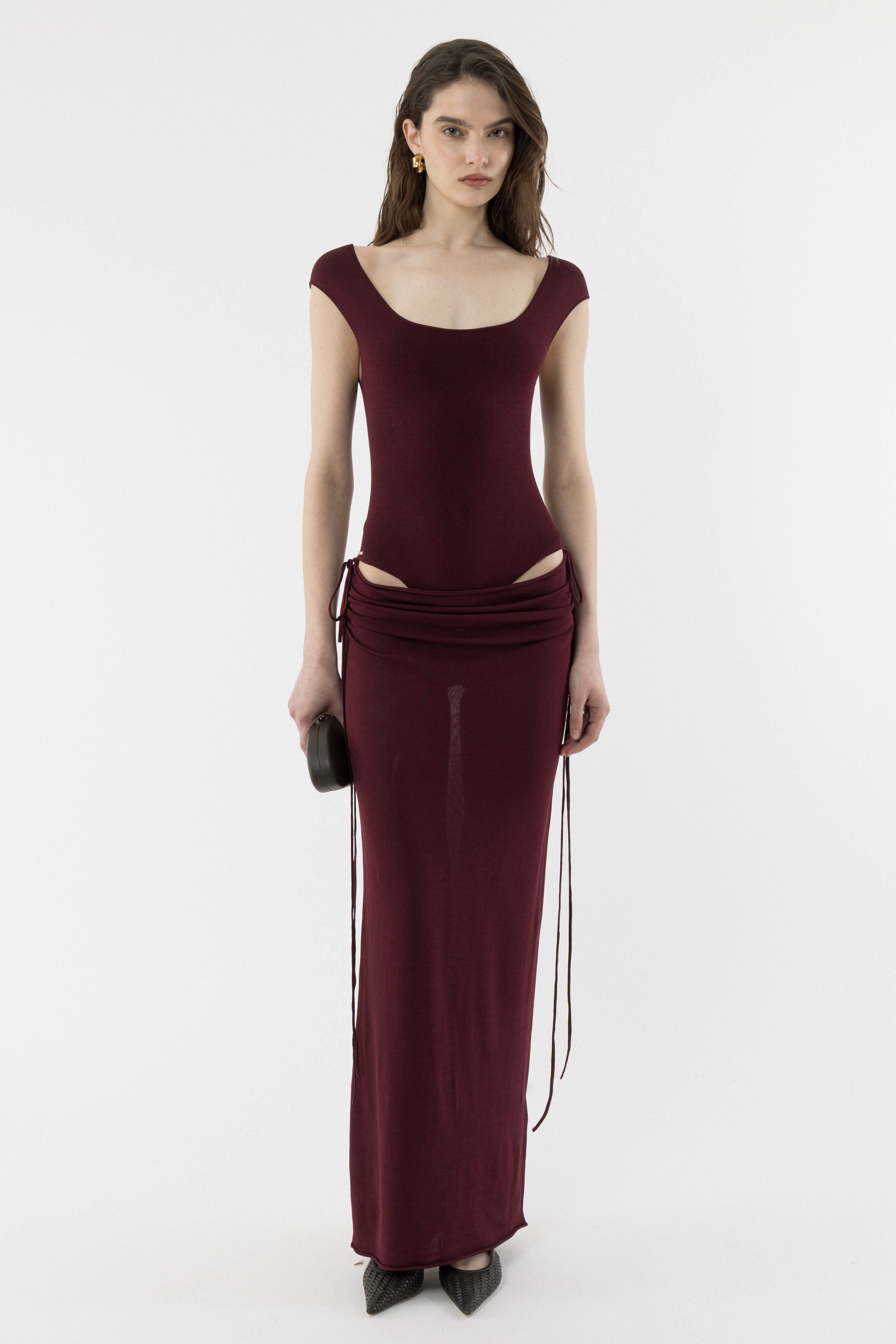 Draped Cut Out Dress