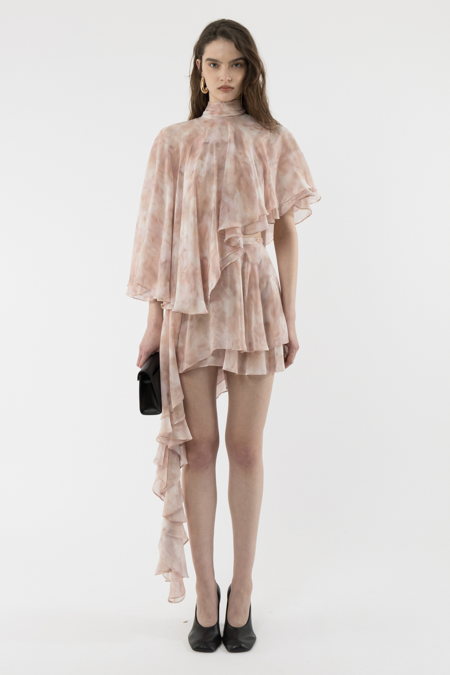 Asymmetric Silk Skirt