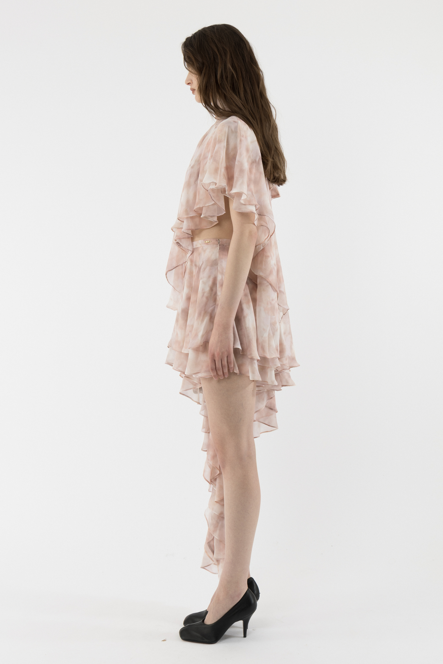 Asymmetric Silk Skirt