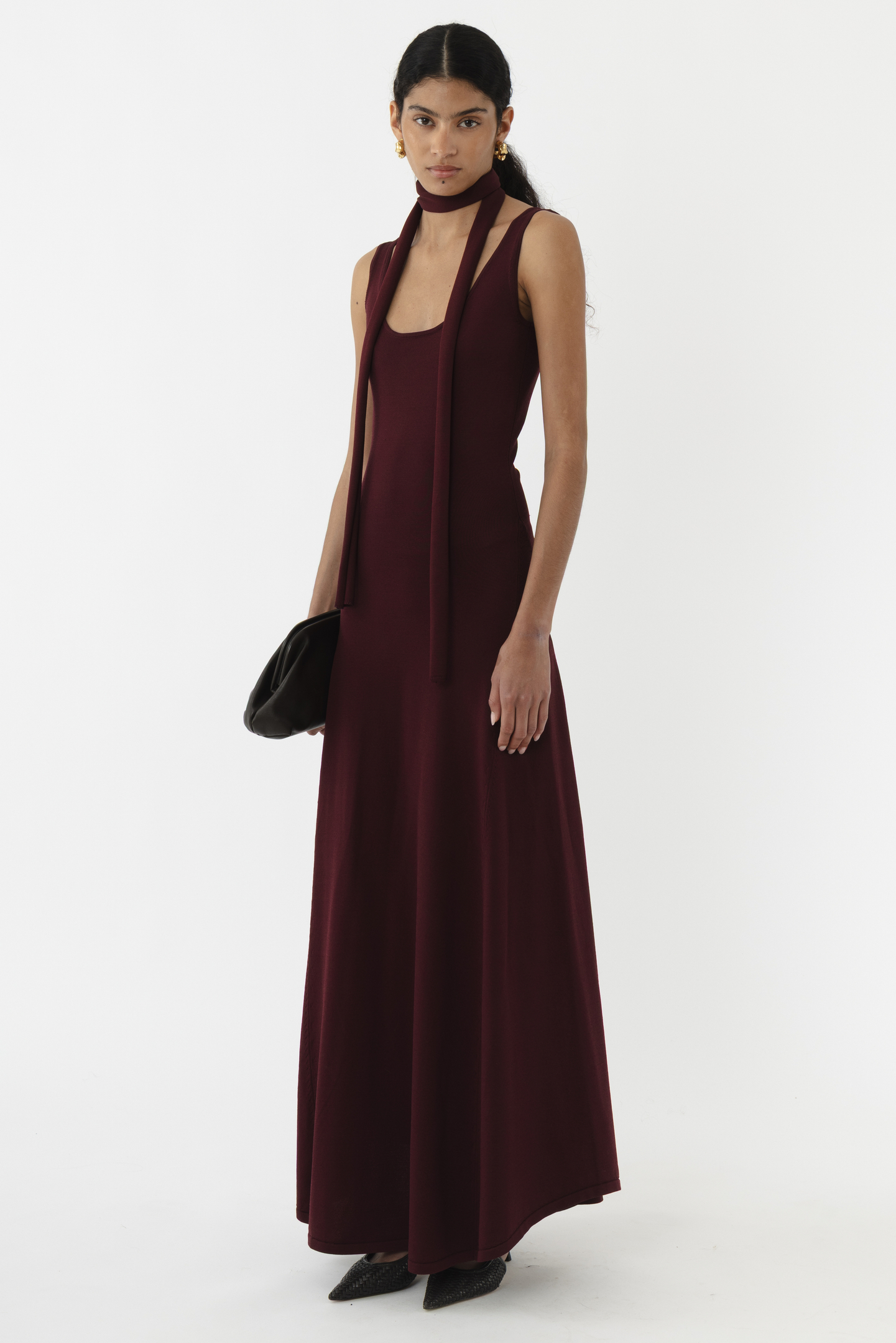 Moment Scarf Flared Dress