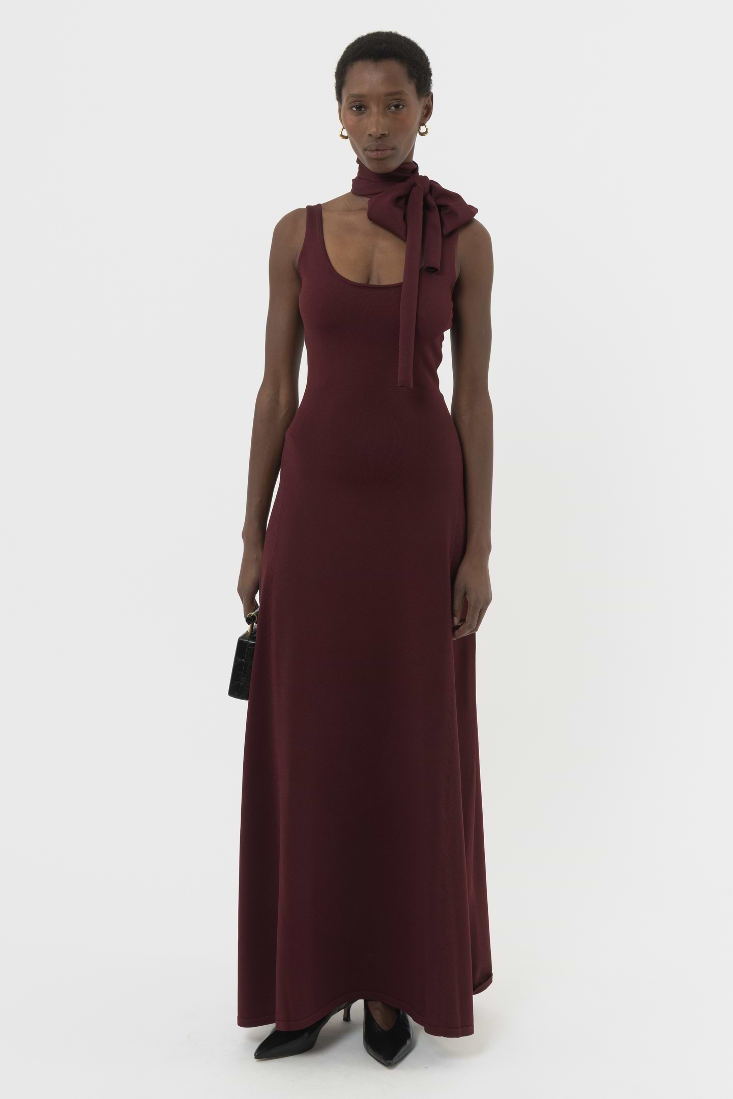 Moment Scarf Flared Dress