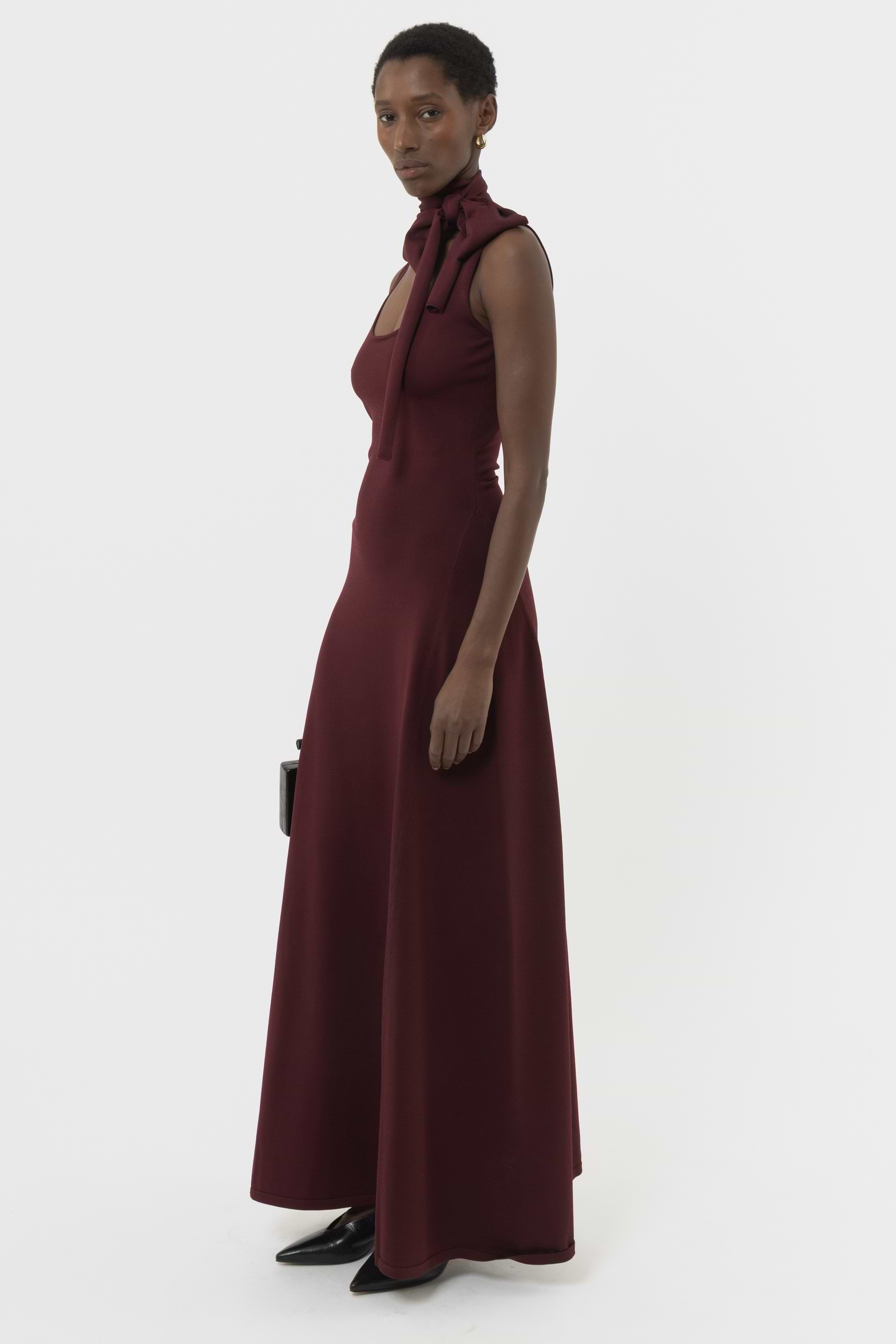 Moment Scarf Flared Dress