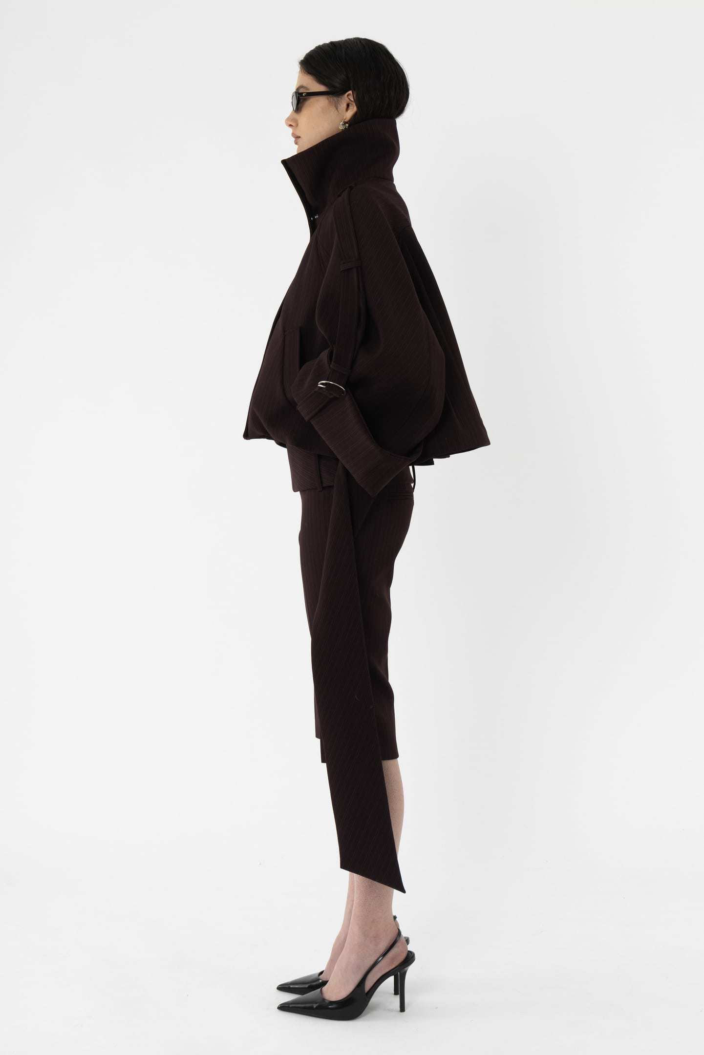 Wide Belted Capri Pants