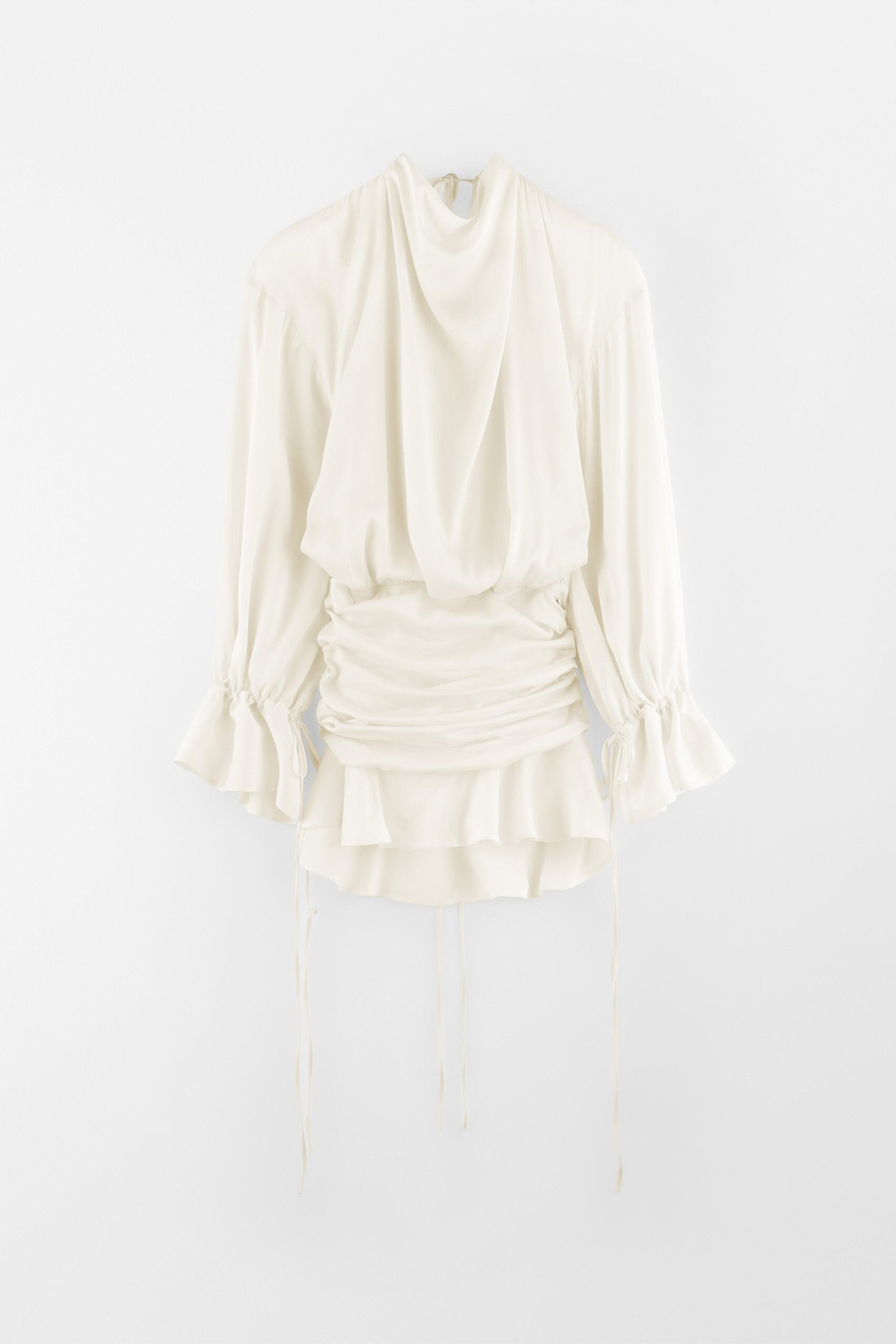 Frill Silk Dress