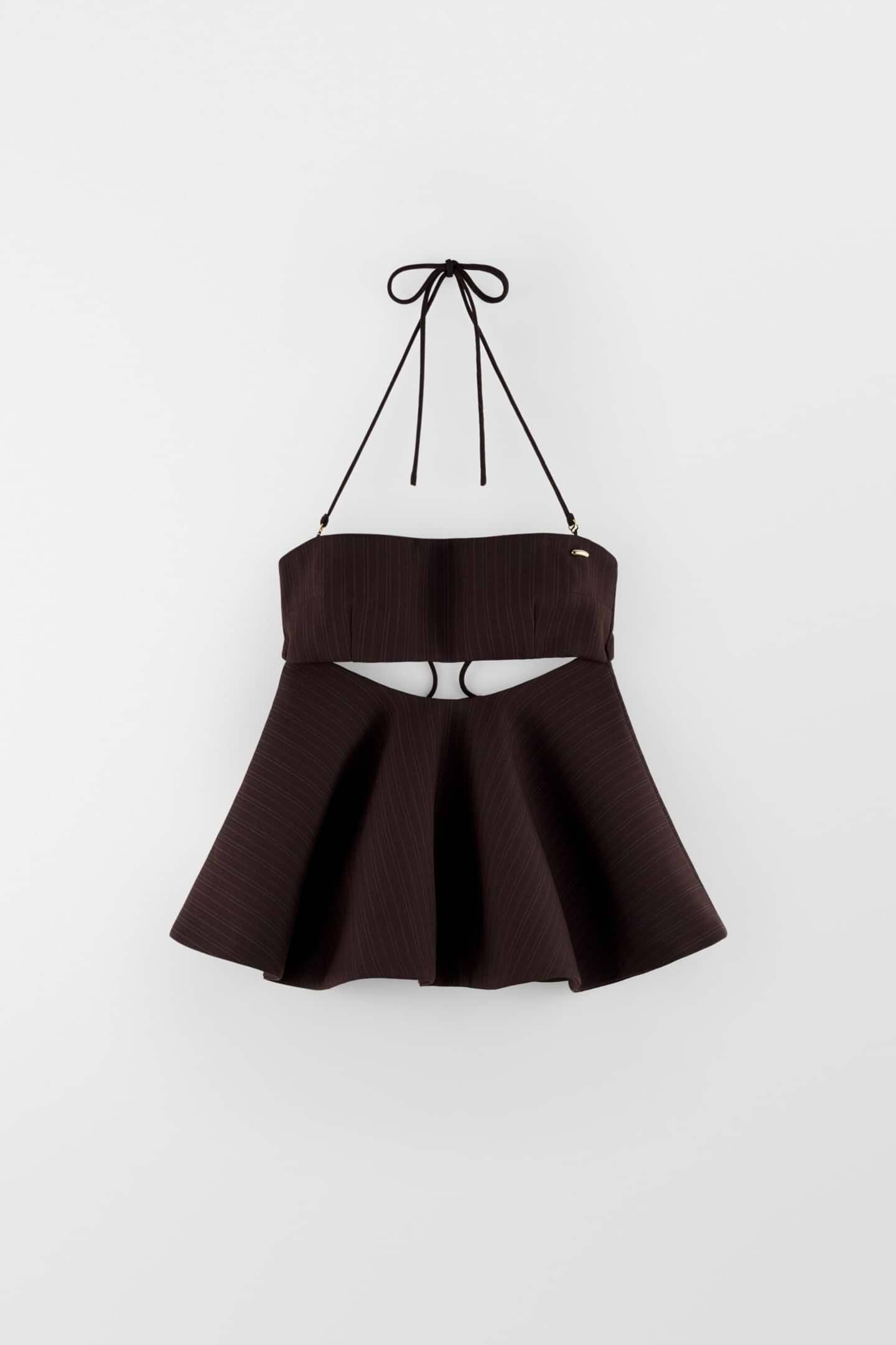 Tailored Peplum Bandeau Top - Arakii