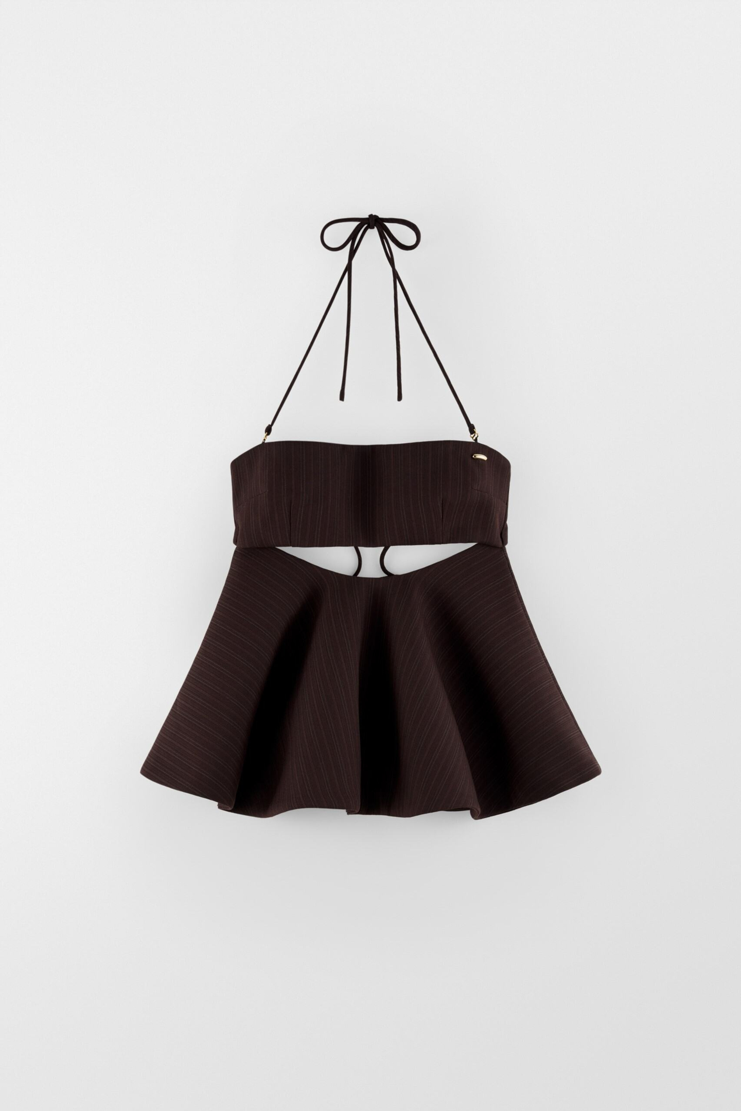 Tailored Peplum Bandeau Top