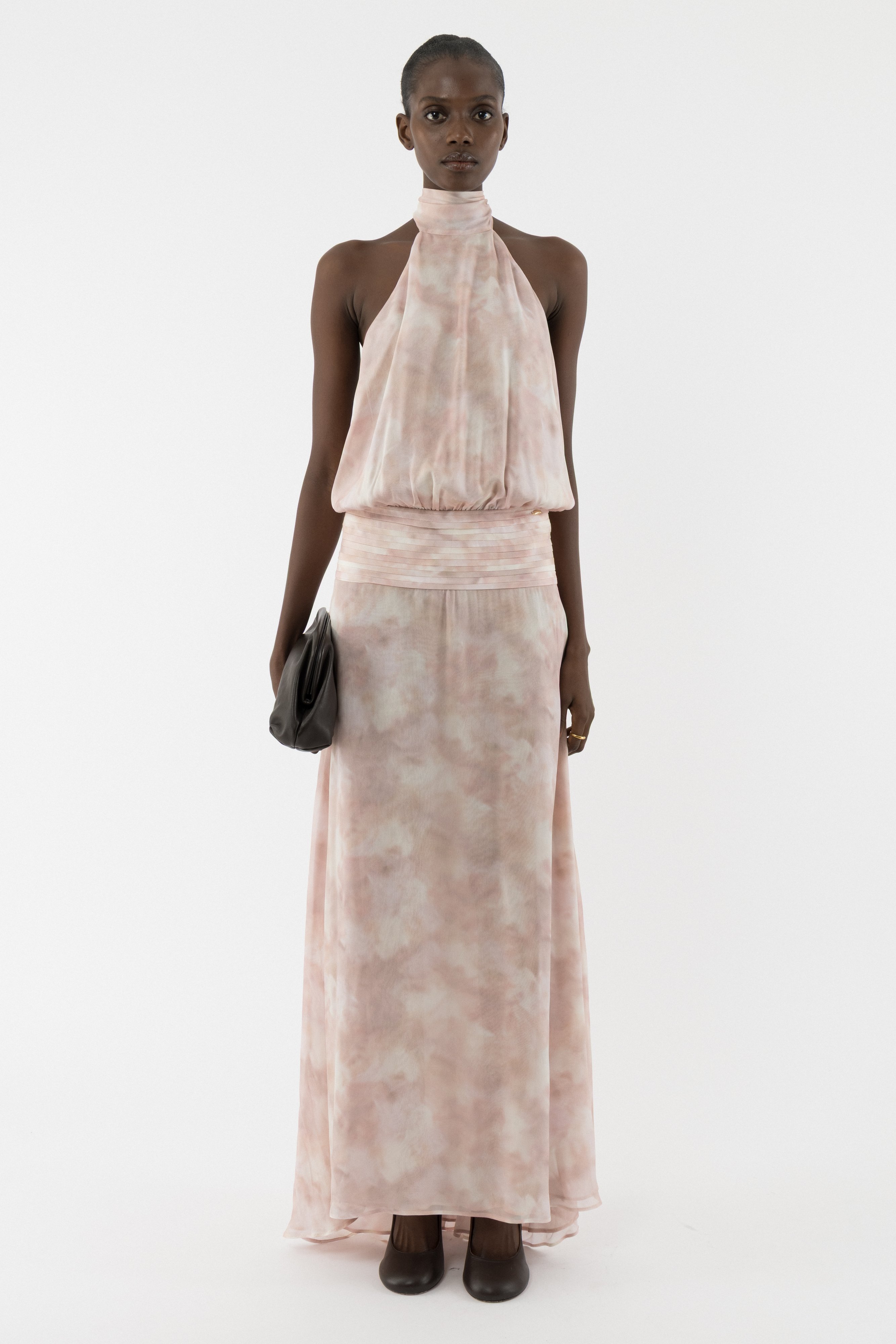 Deep Back Halter Dress