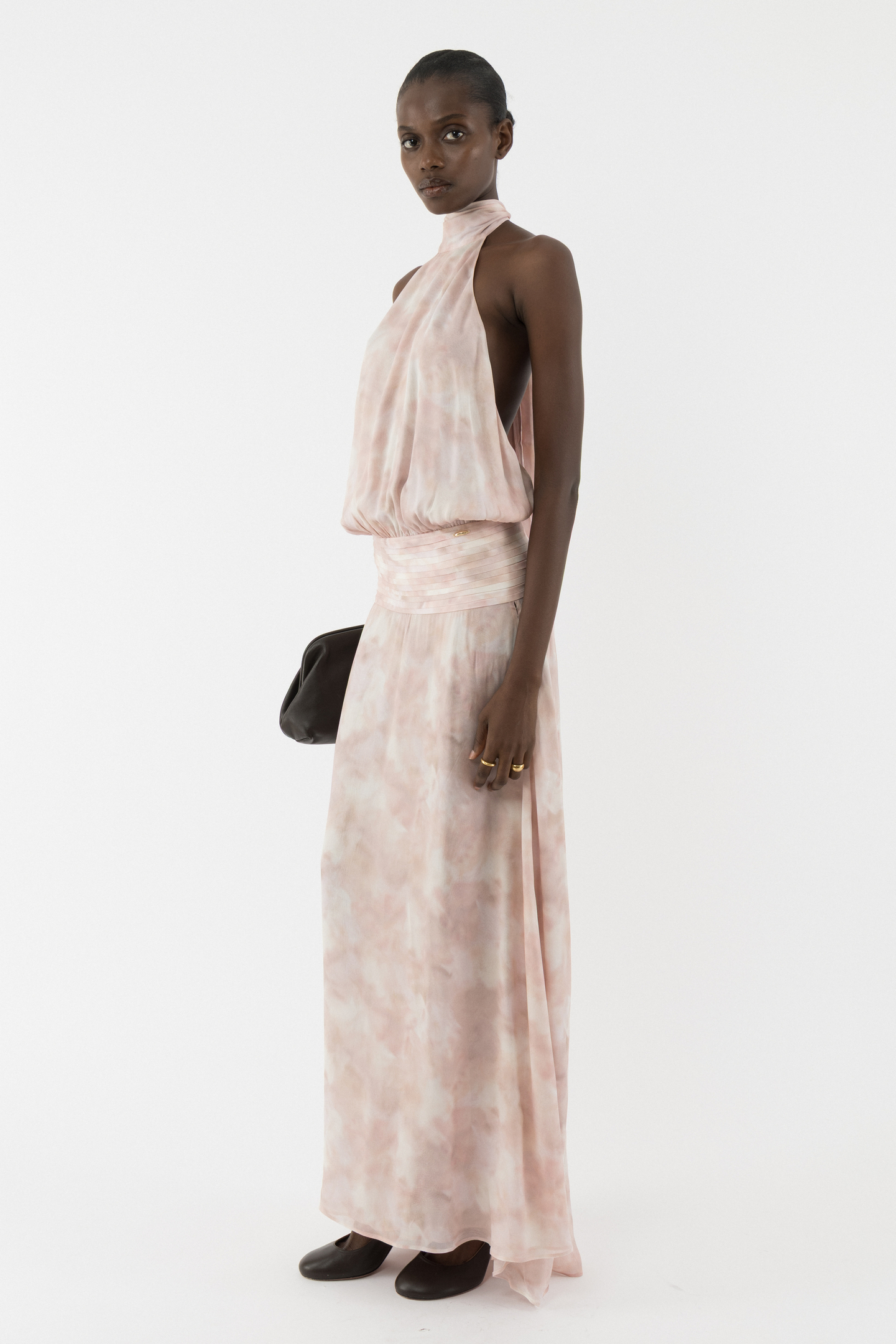 Deep Back Halter Dress
