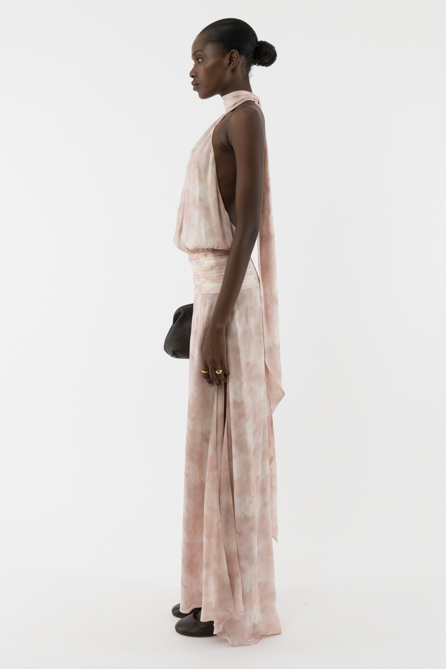 Deep Back Halter Dress