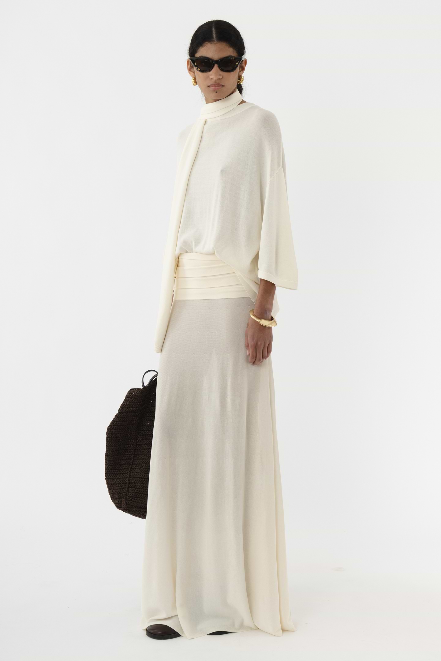 Pleated Waist Skirt