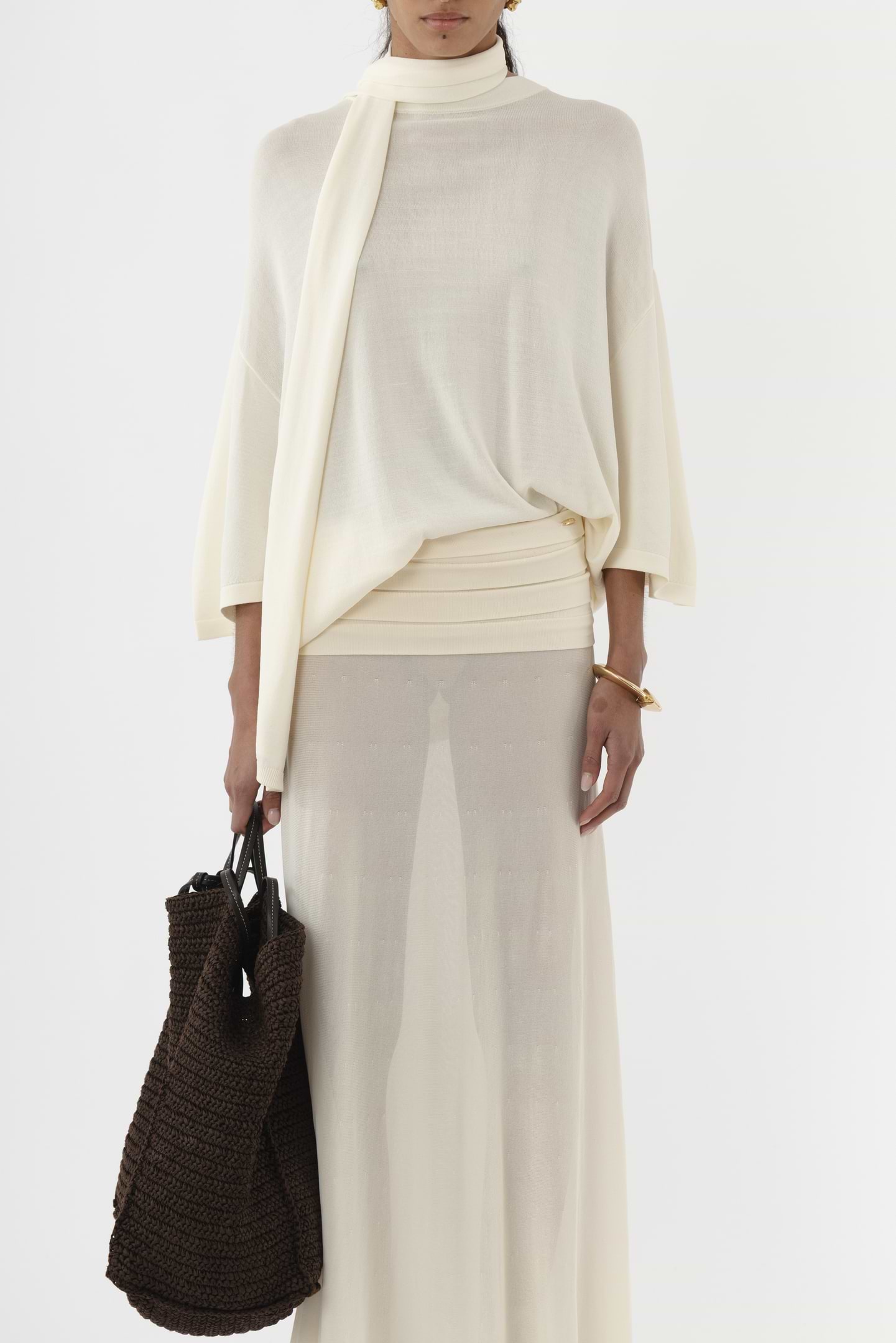 Pleated Waist Skirt