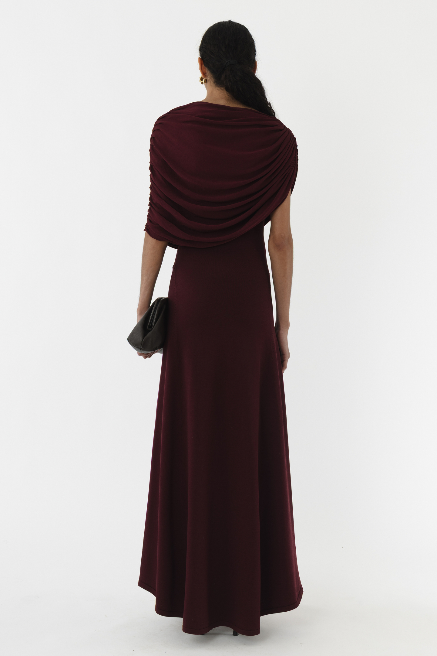 Knitted Draped Poncho