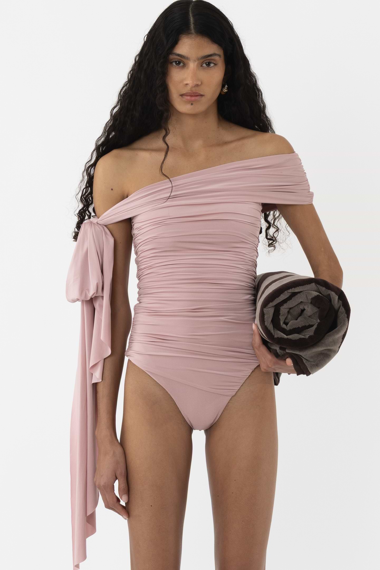 Draped Scarf Swimsuit