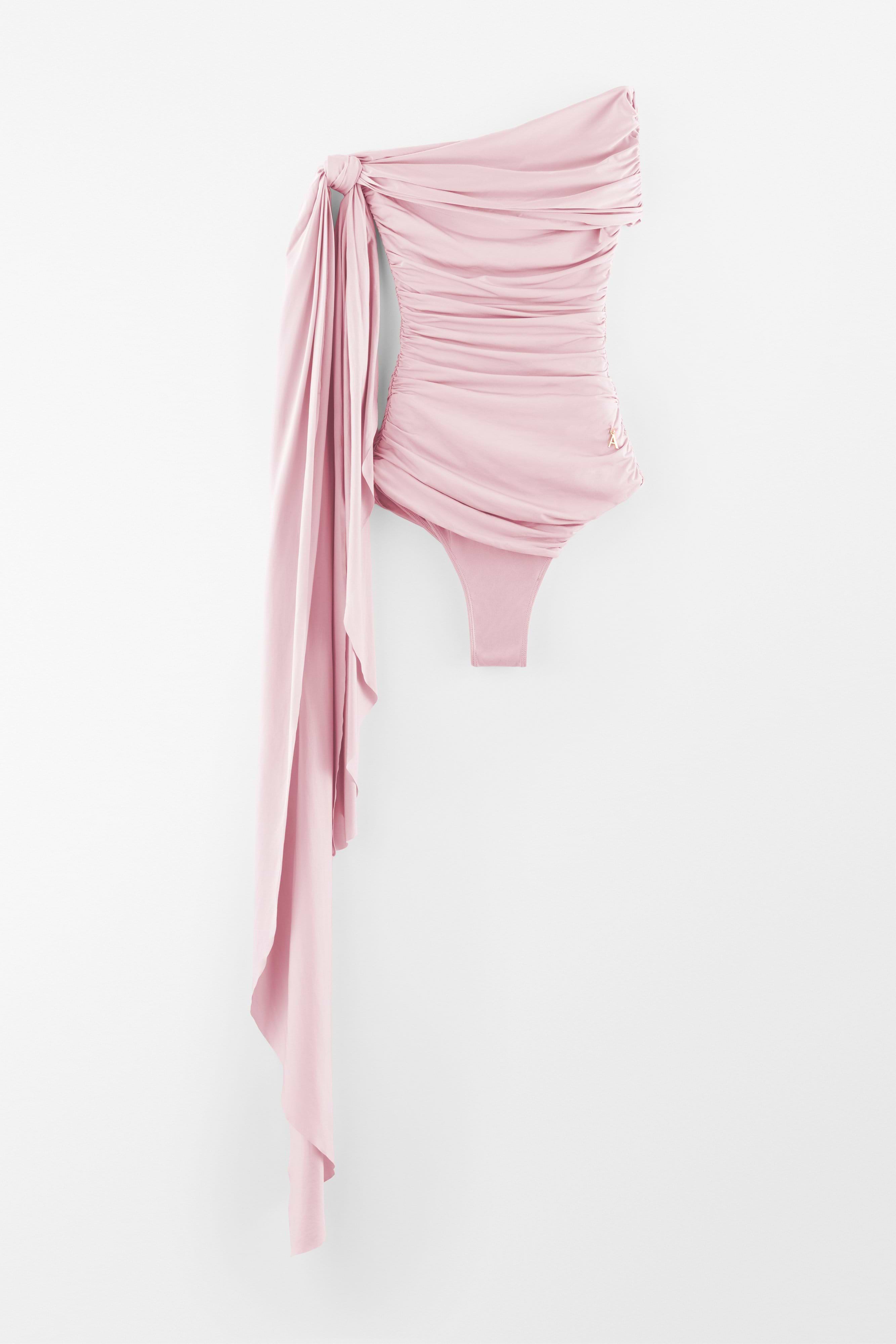 Draped Scarf Swimsuit