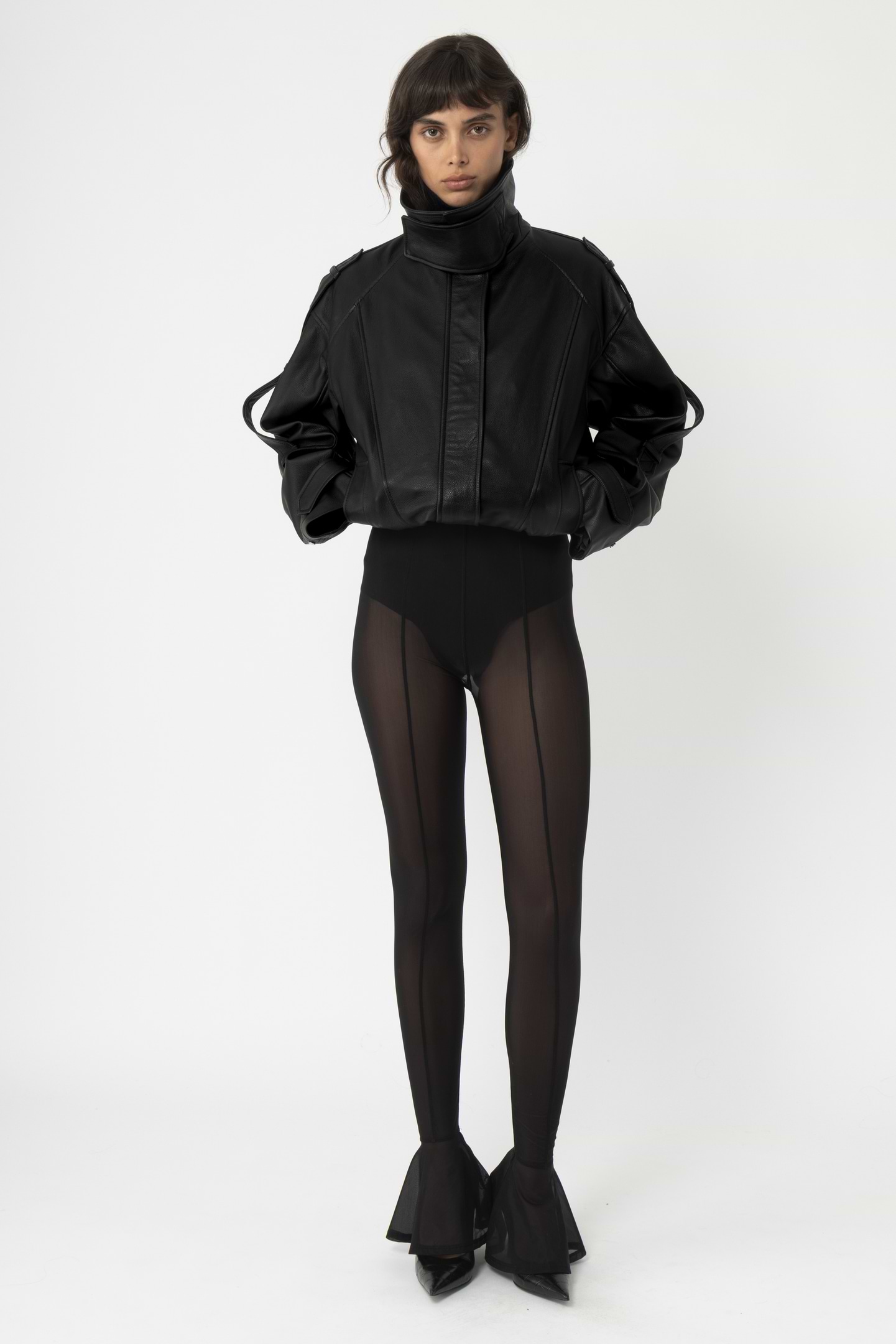 Sheer Ruffle Tights