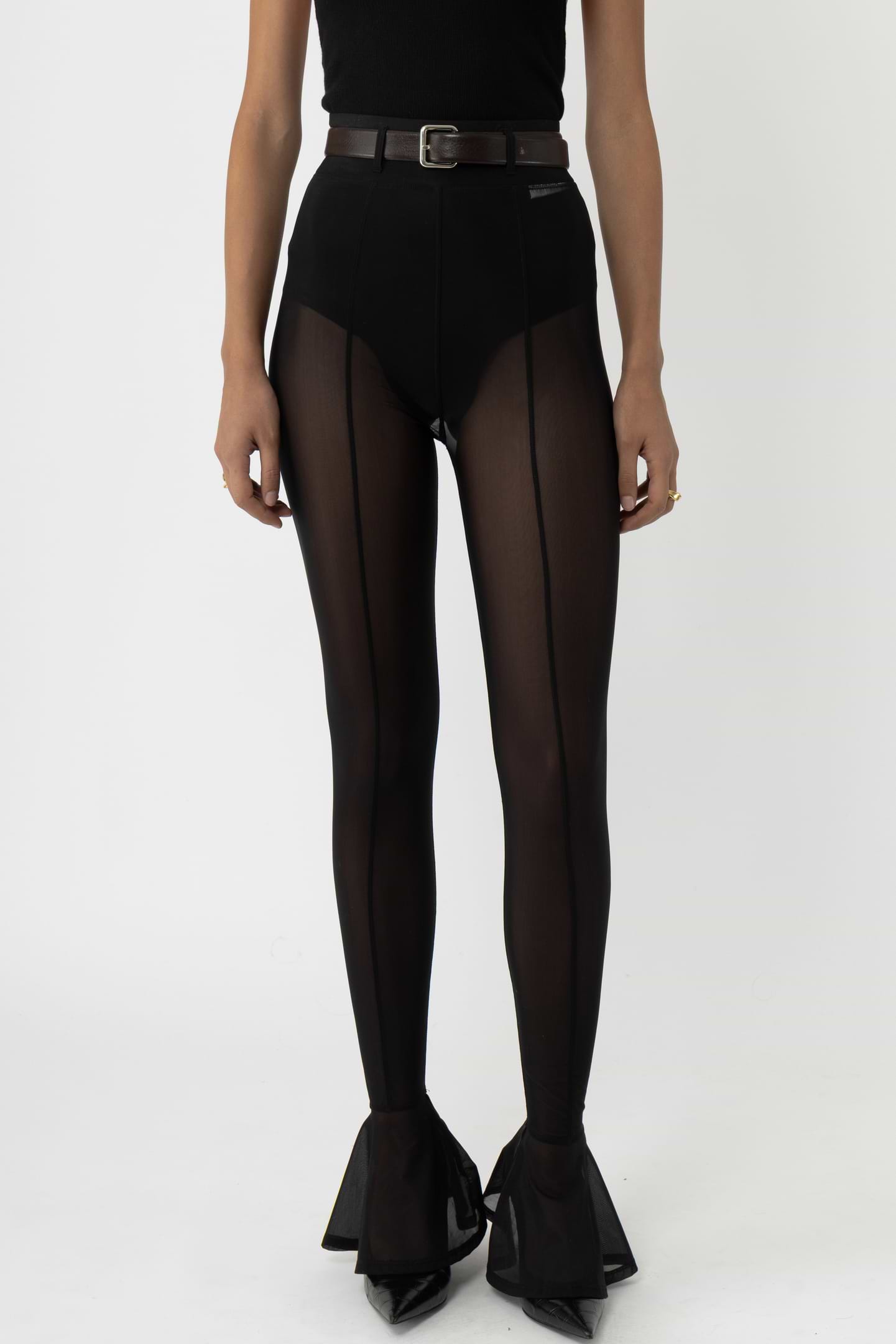Sheer Ruffle Tights