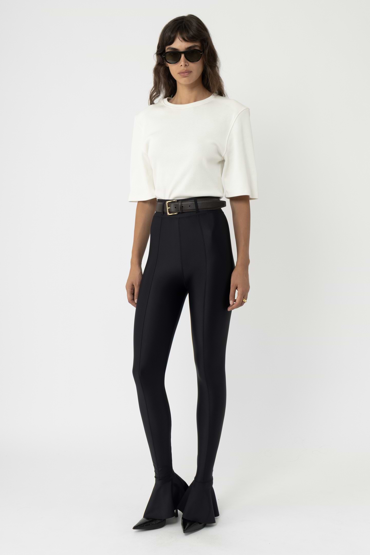 Shiny Ruffle Tights