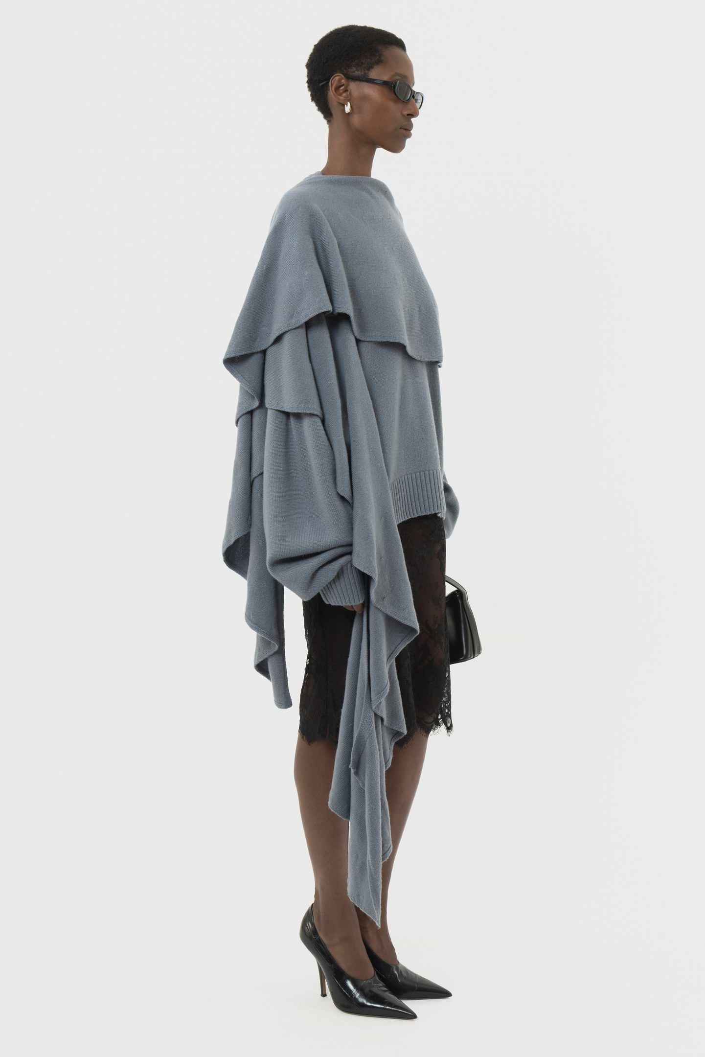 Ruffled Knit Scarf