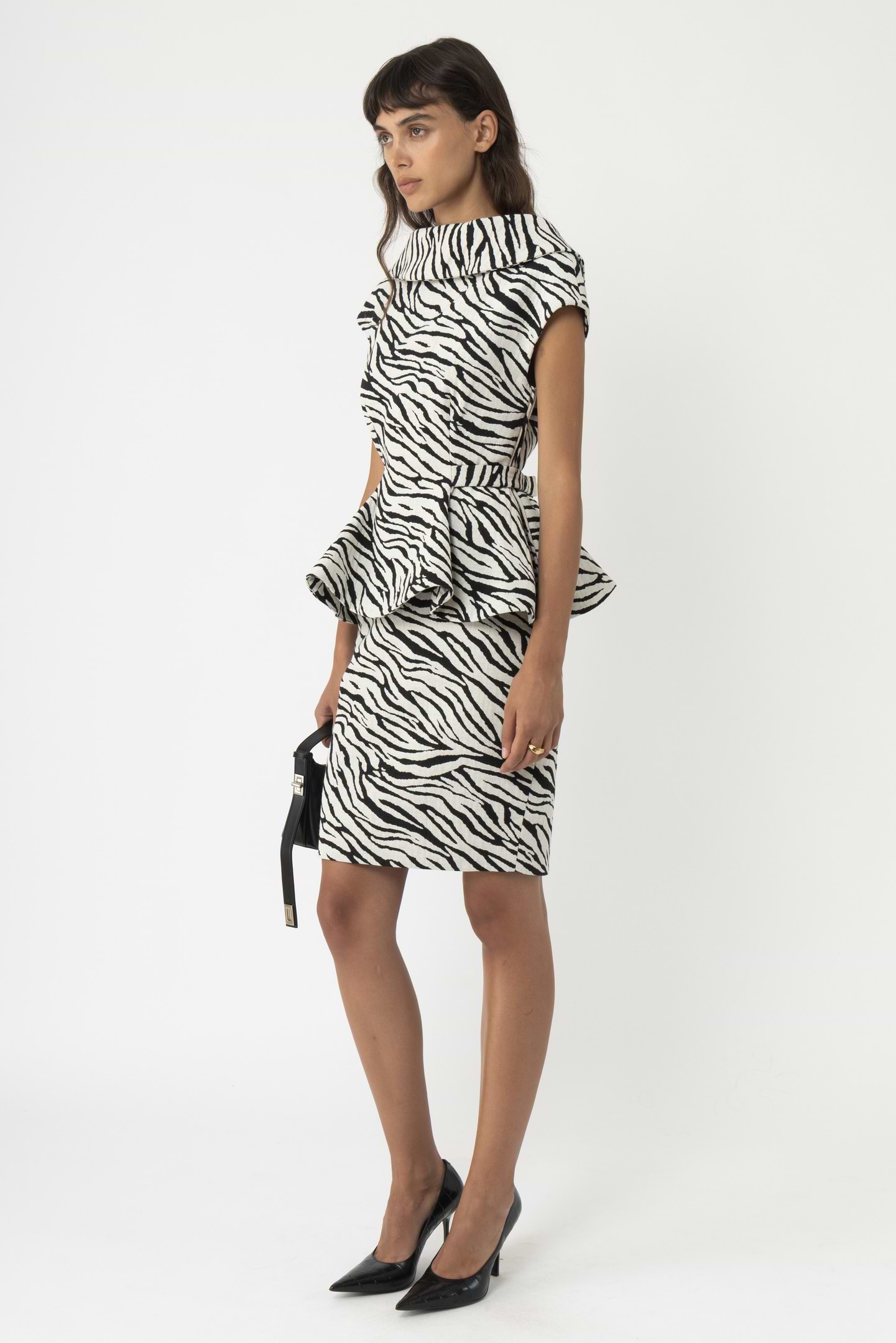 Peplum Boat Neck Top