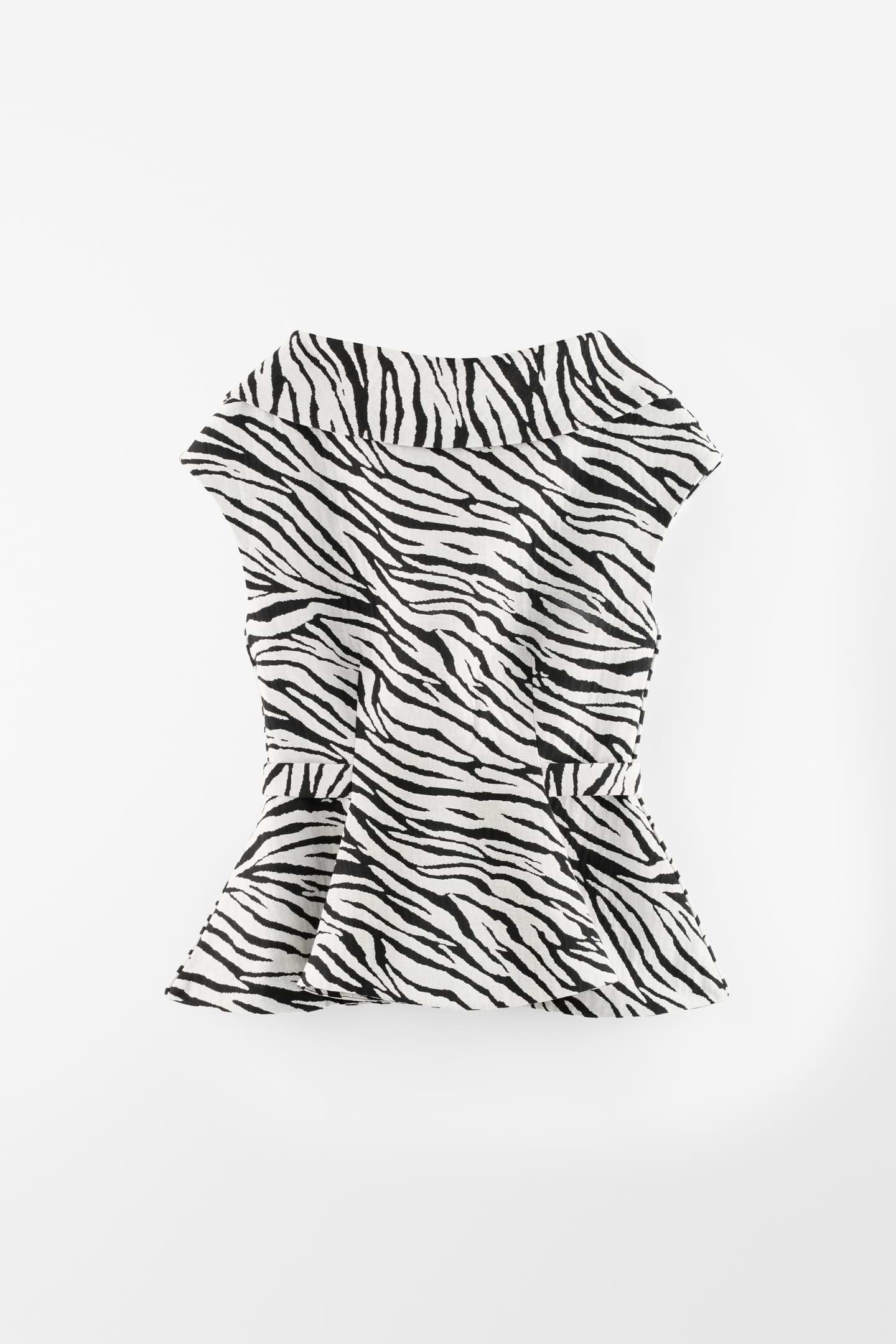 Peplum Boat Neck Top