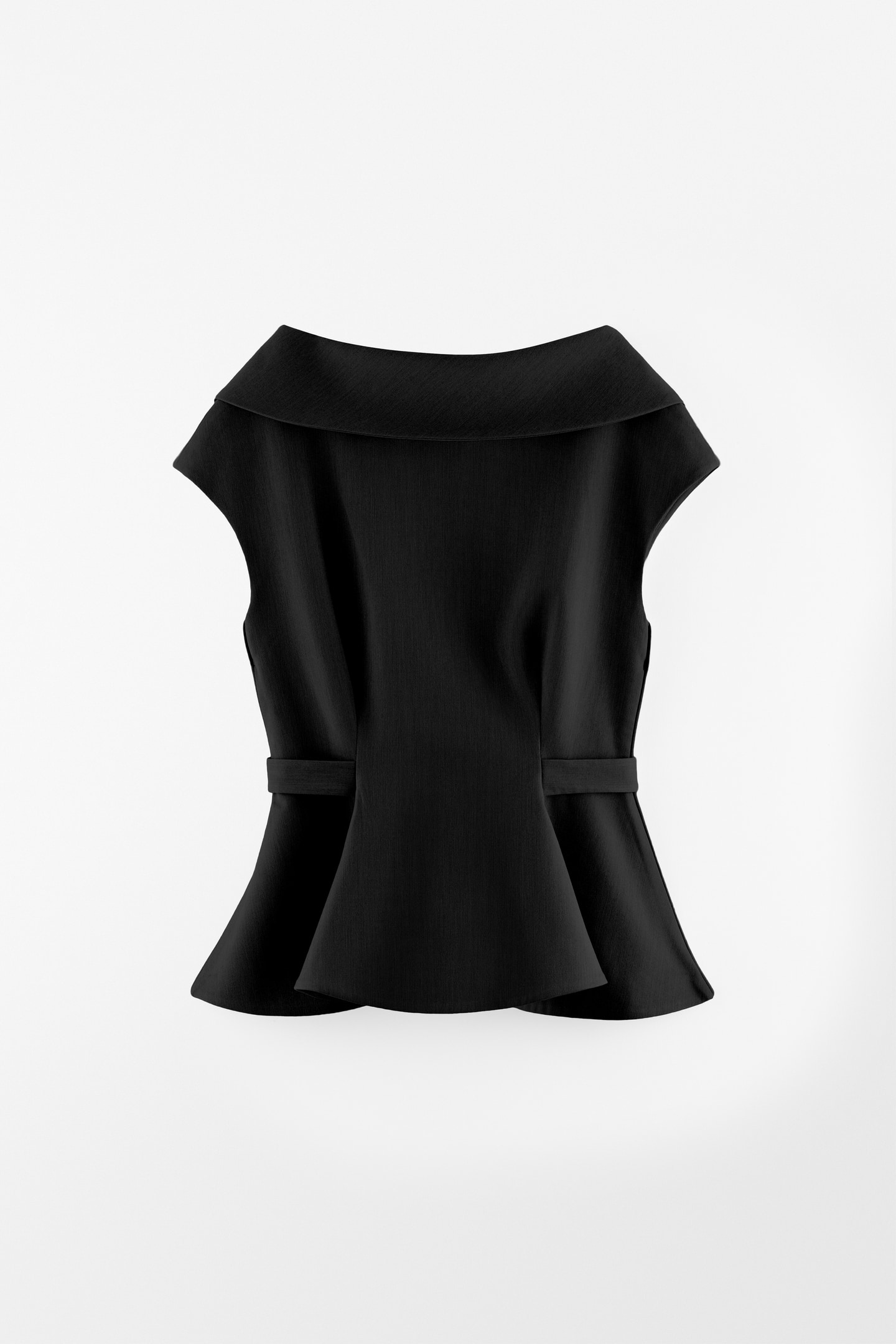 Peplum Boat Neck Top