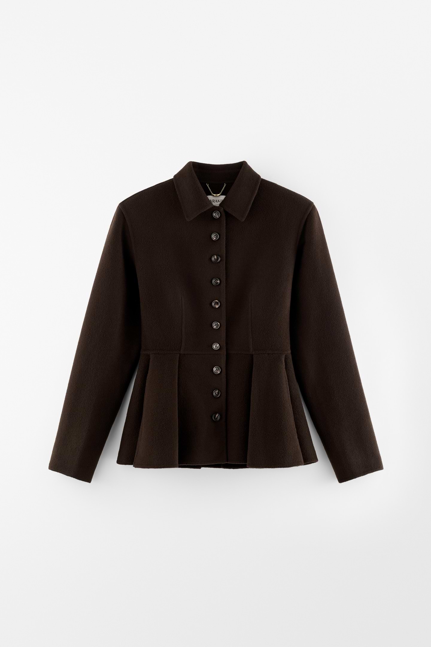 Wool peplum jacket