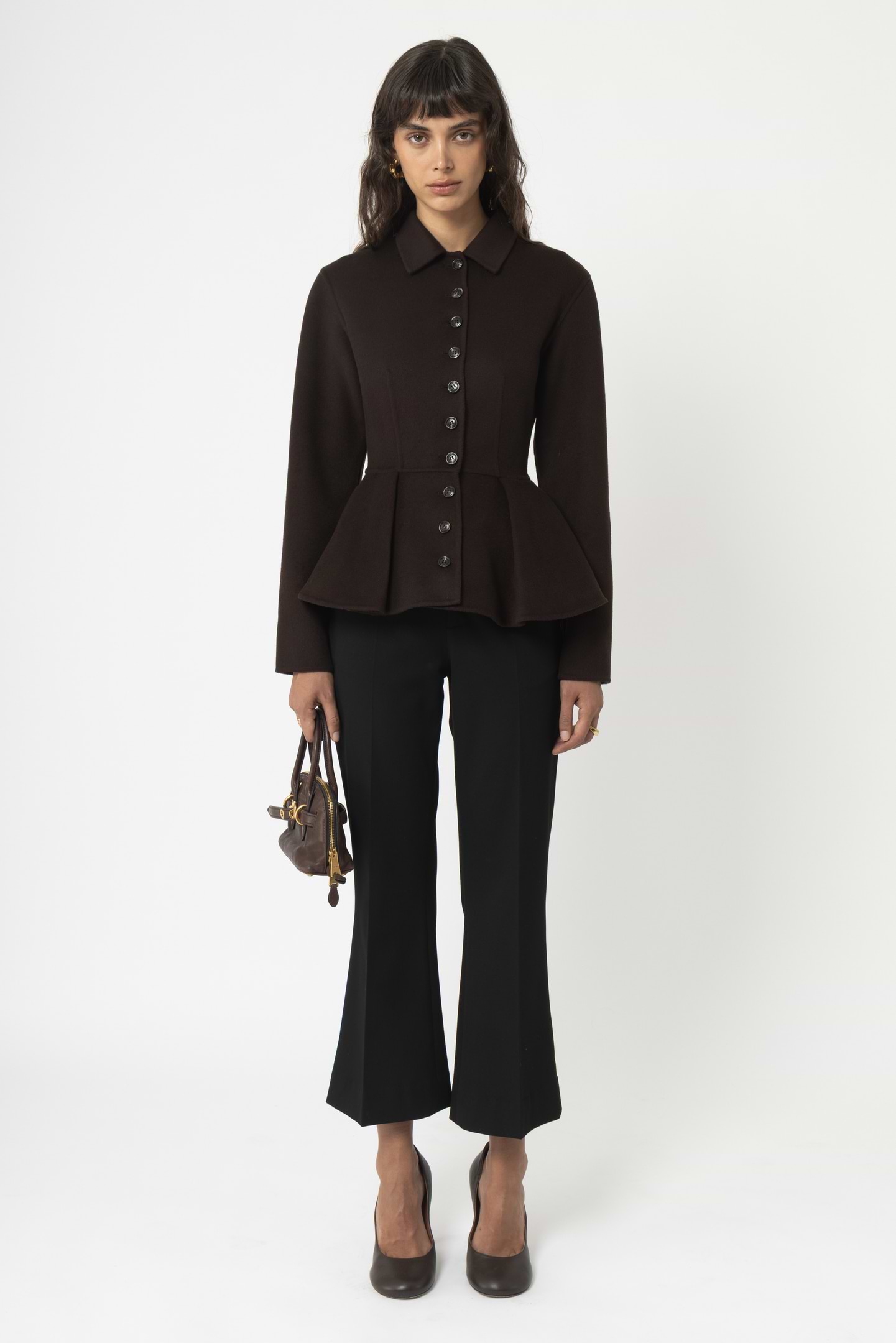 Wool peplum jacket