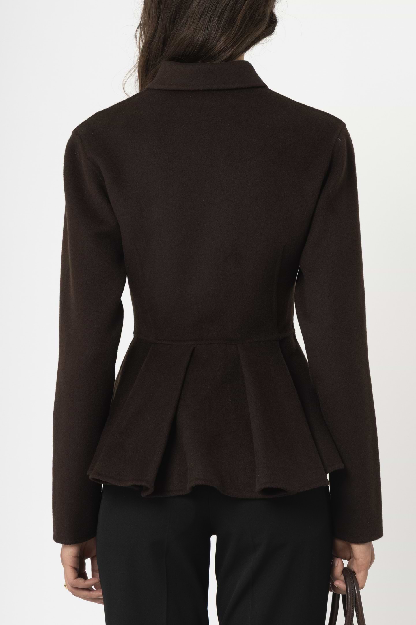 Wool peplum jacket