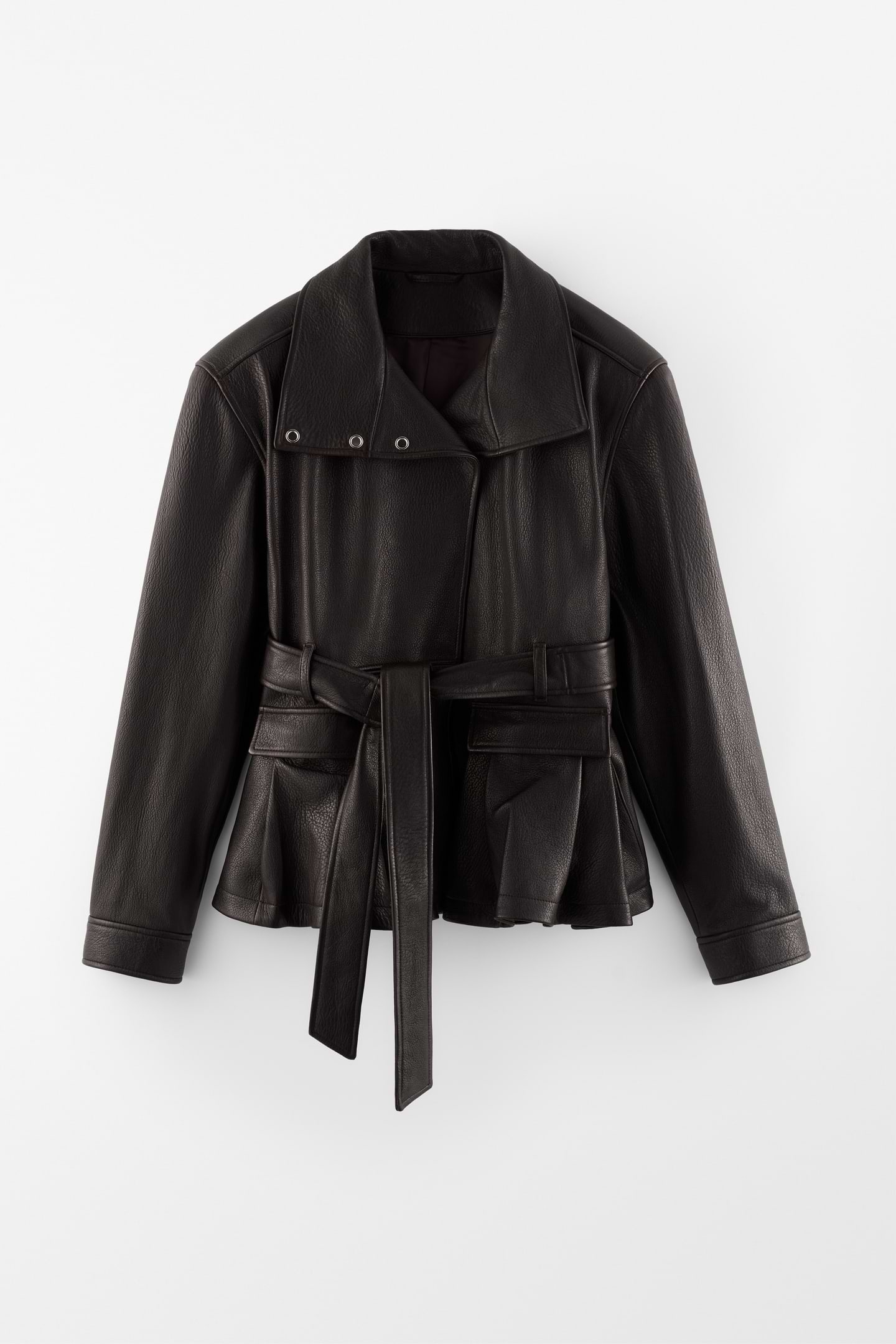 Belted Leather Jacket