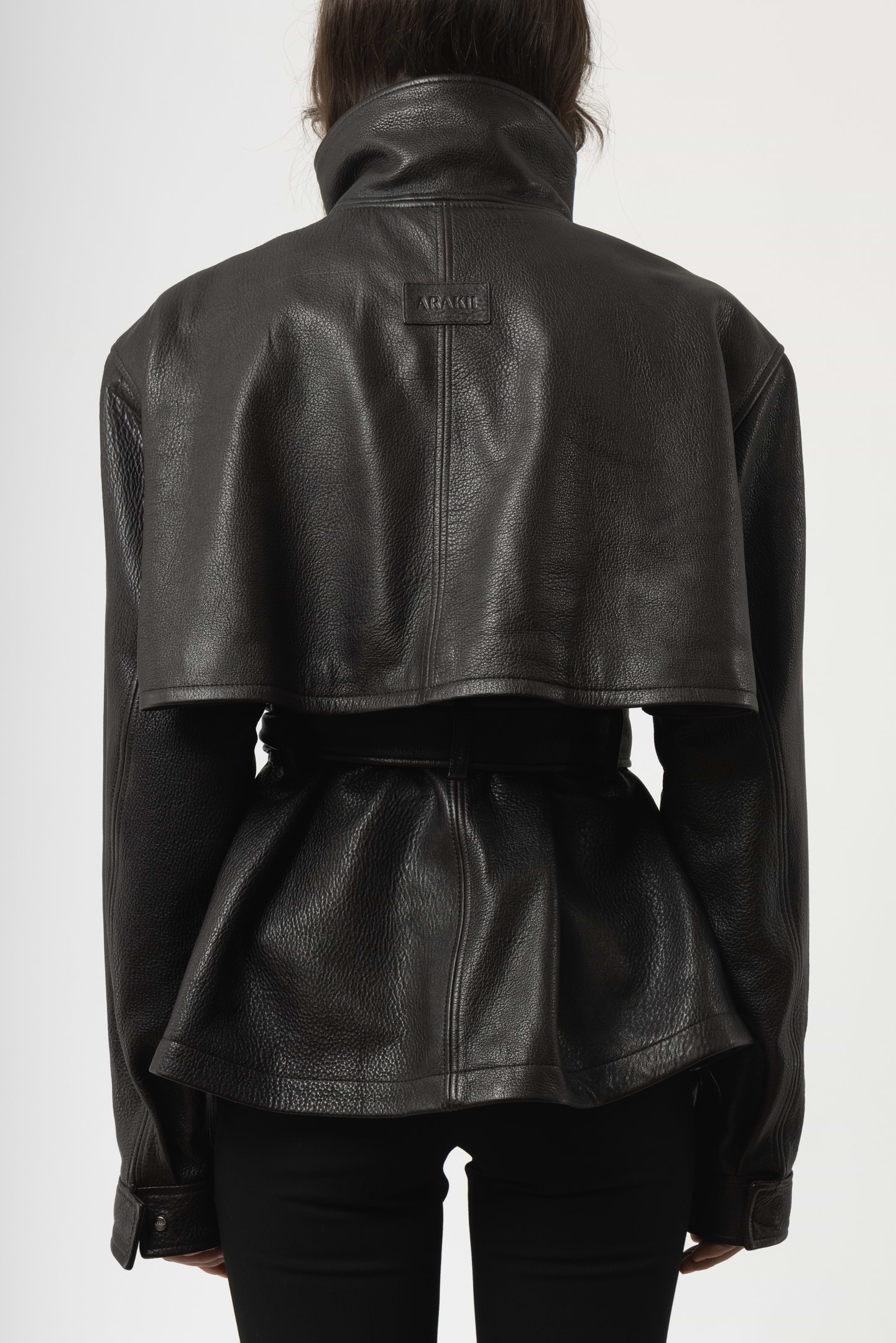 Belted Leather Jacket