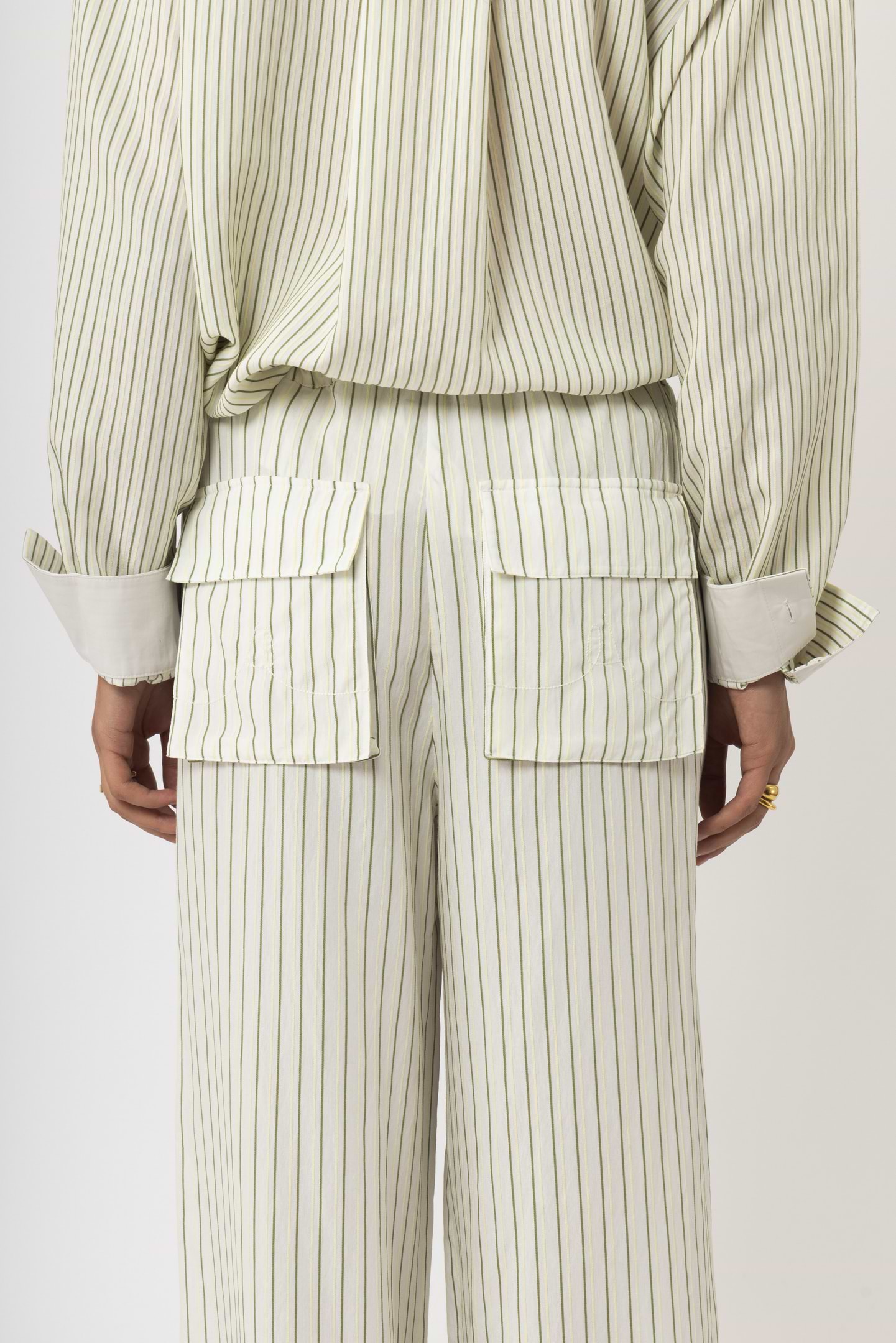 Relaxed Striped Pants