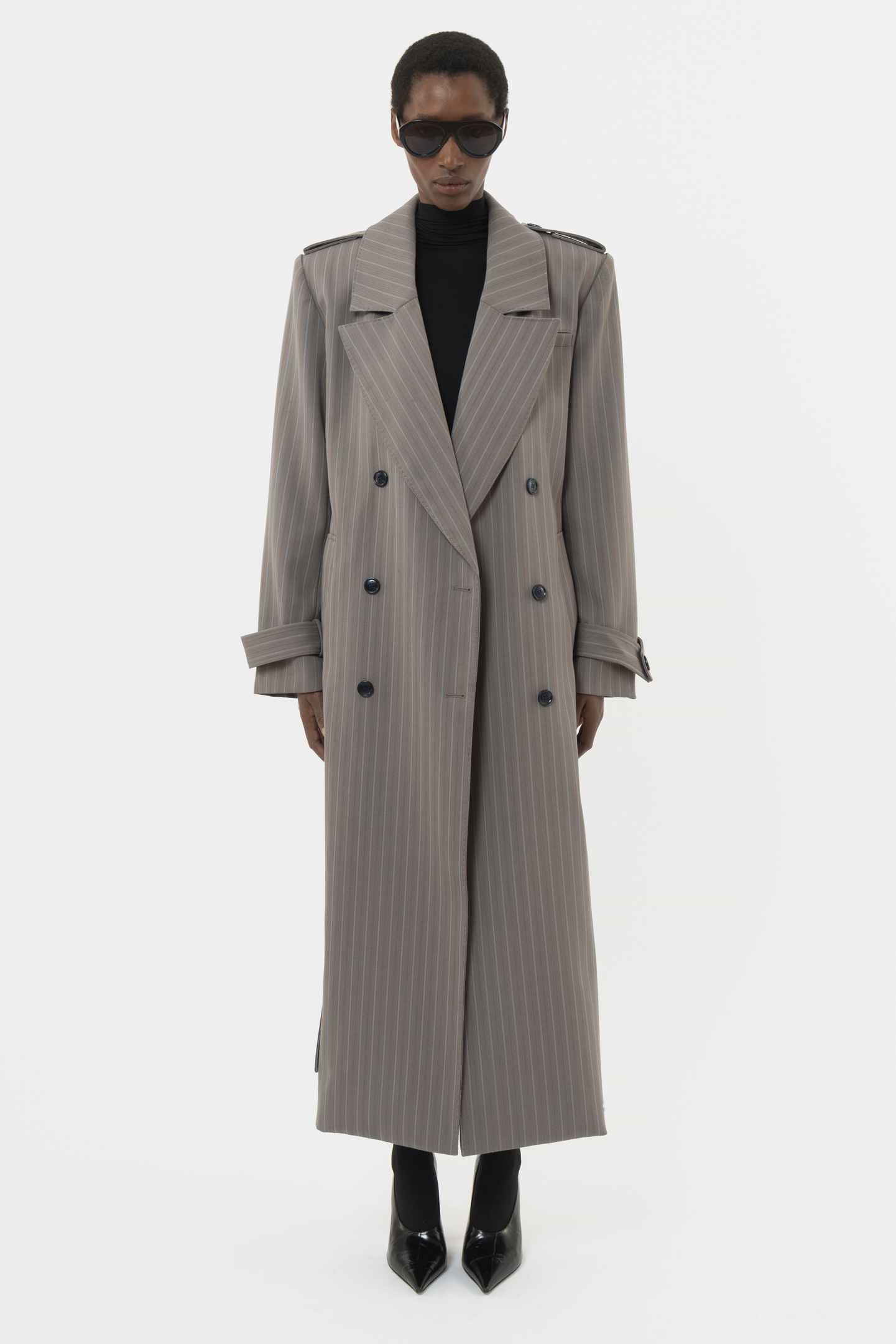 Striped Structured Coat