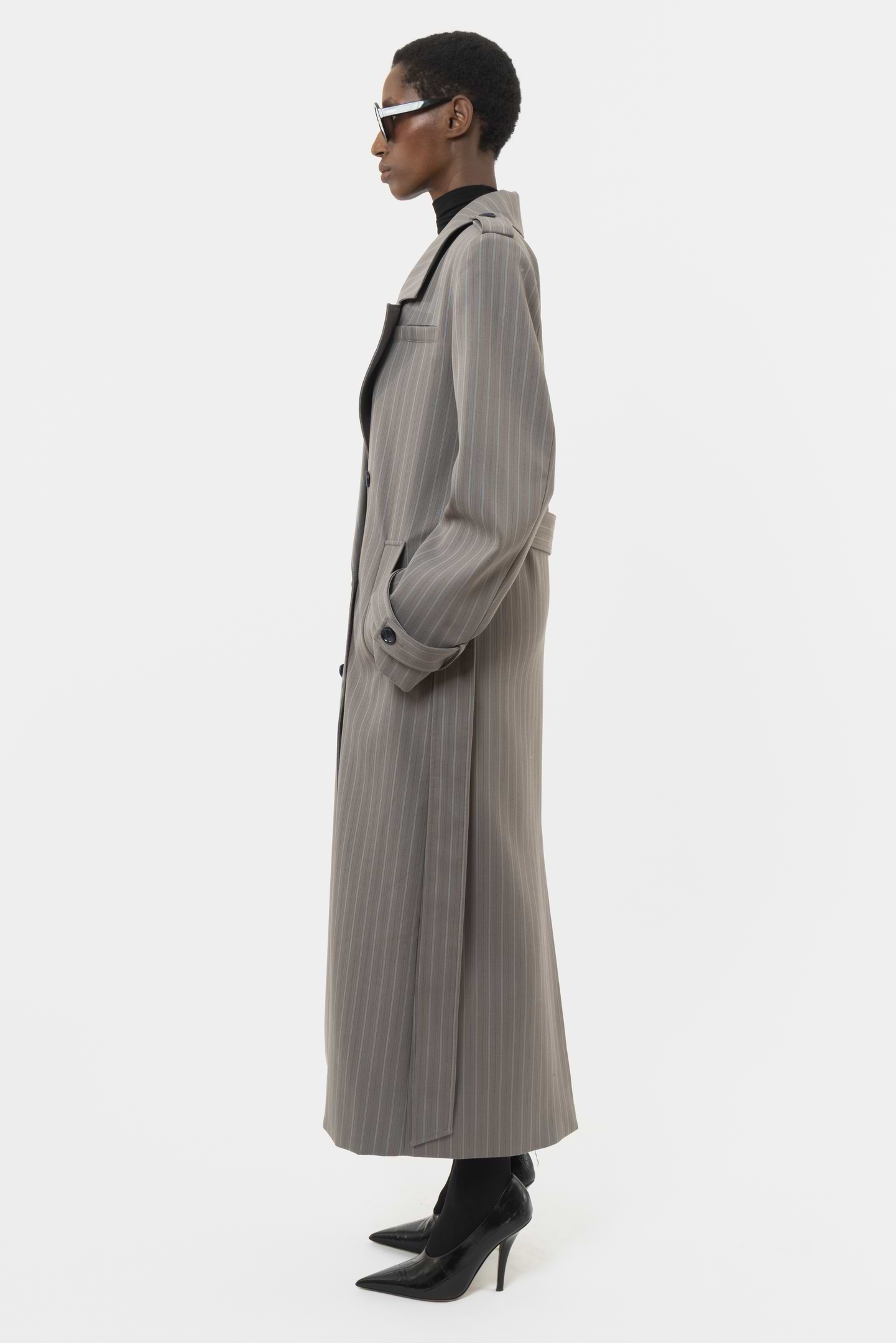 Striped Structured Coat