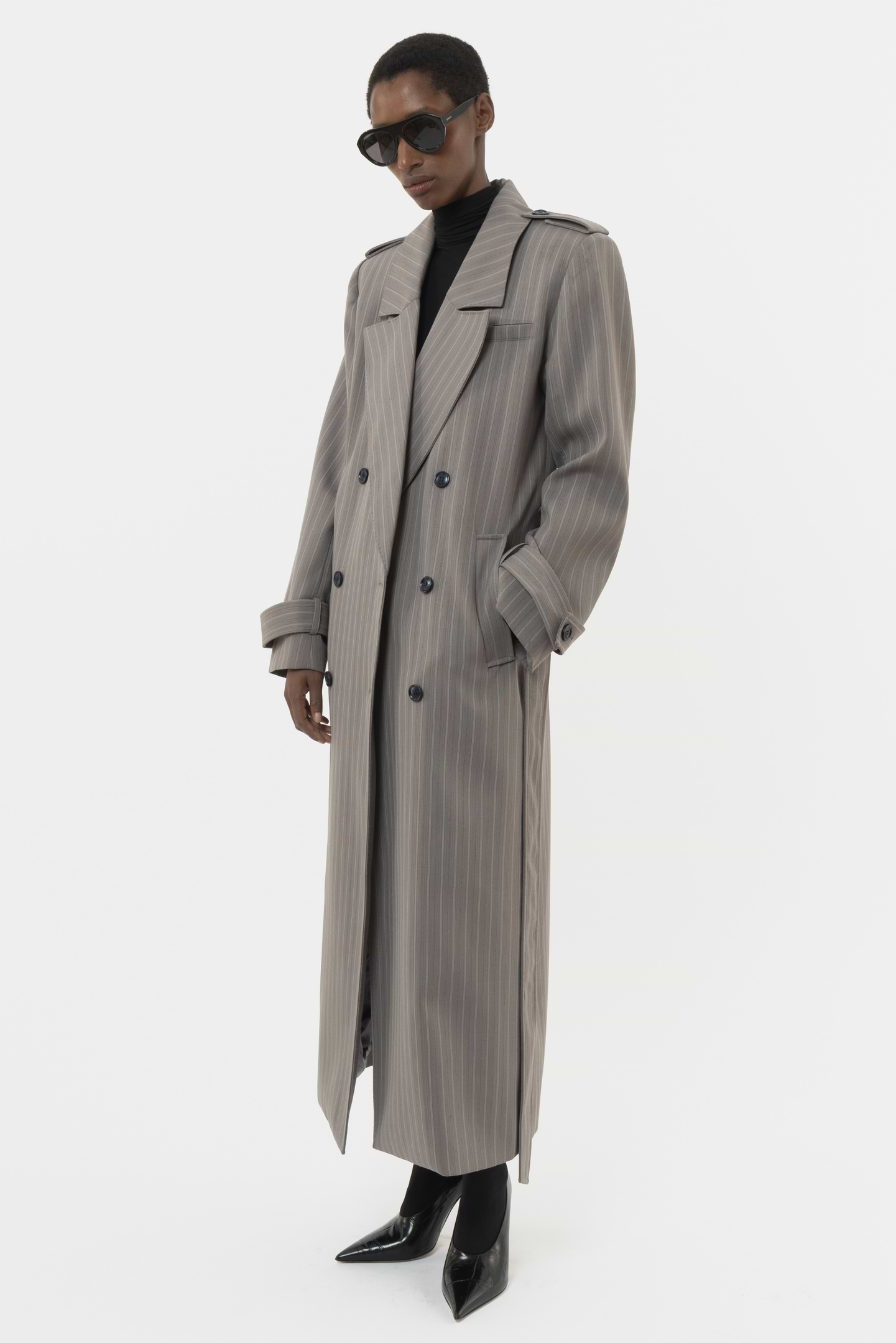 Striped Structured Coat