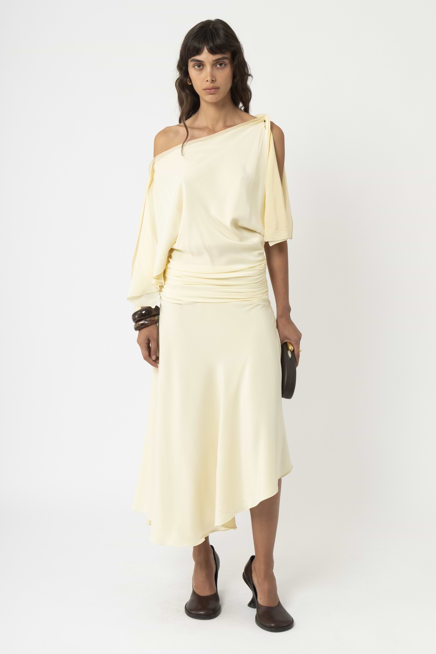 Asymmetric Silk Dress