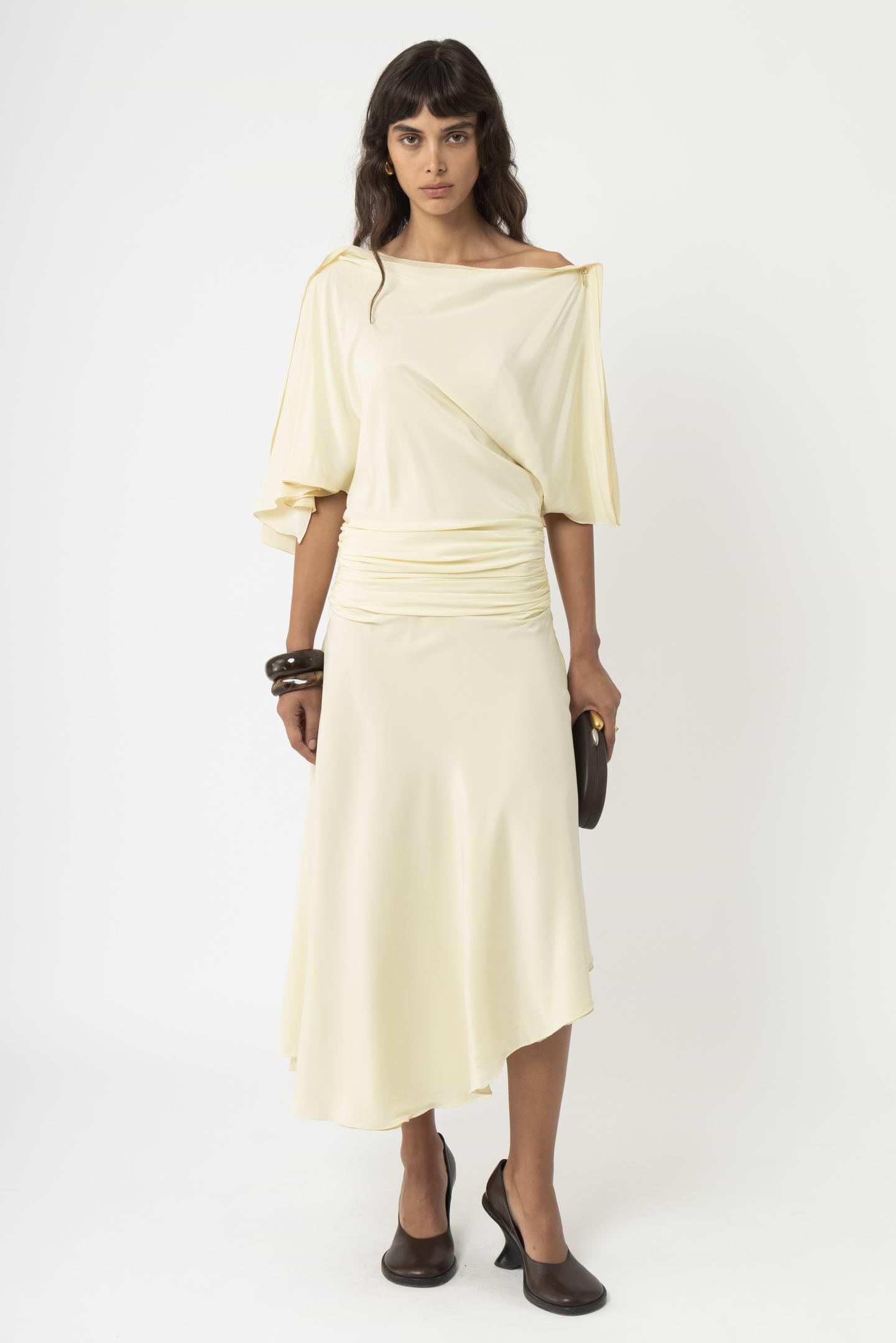 Asymmetric Silk Dress