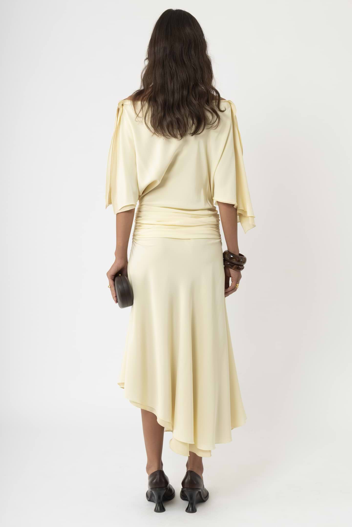 Asymmetric Silk Dress