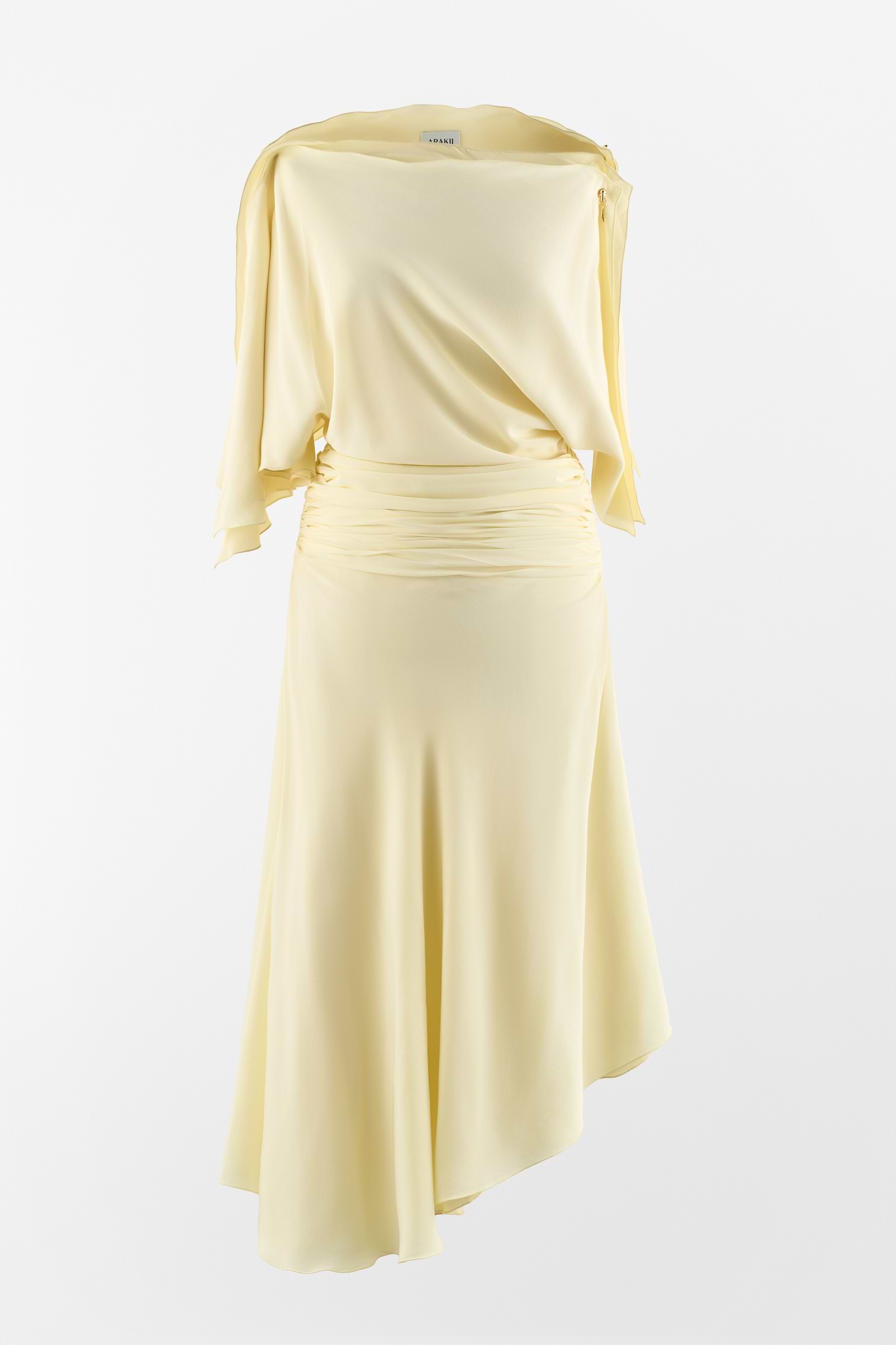 Asymmetric Silk Dress