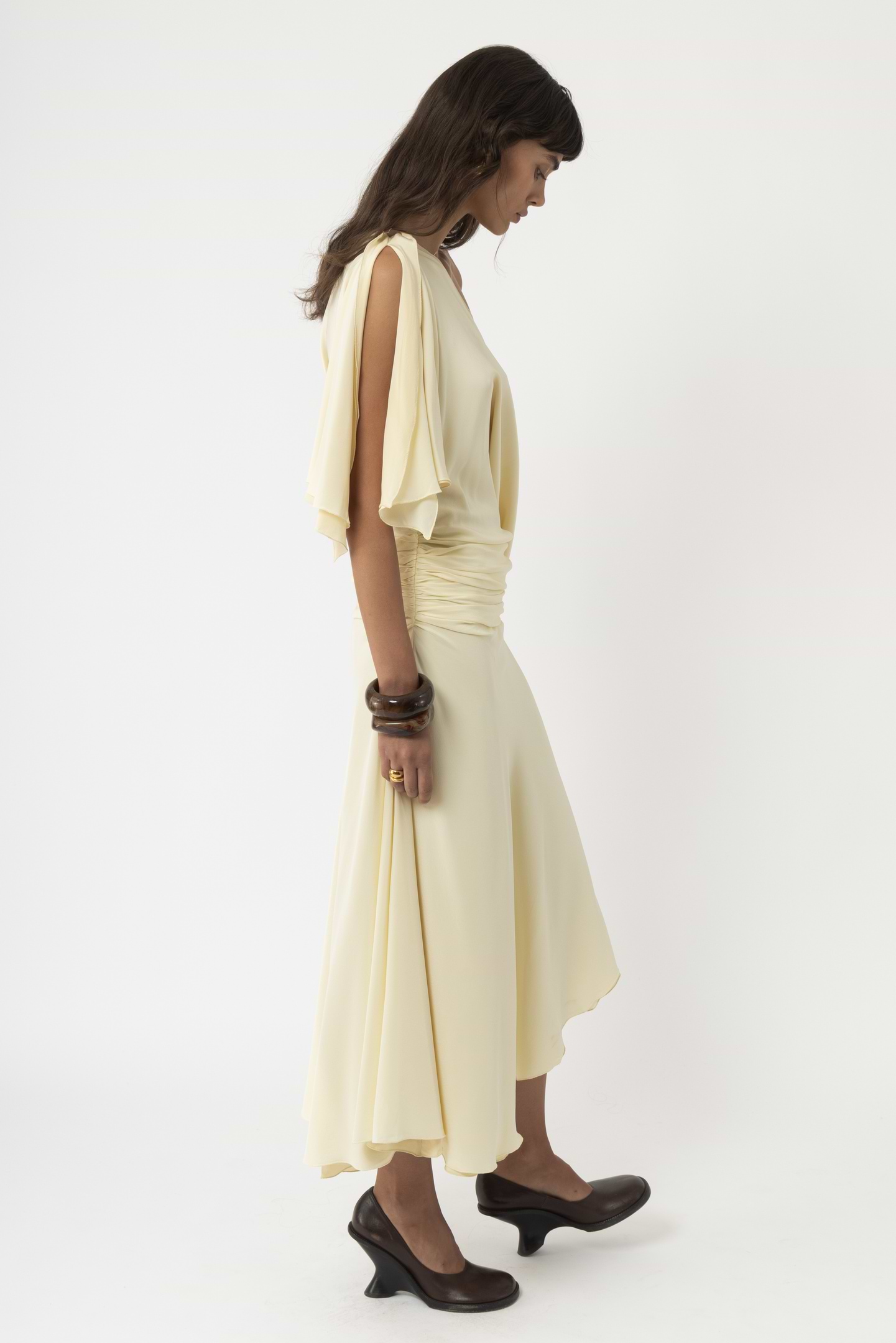 Asymmetric Silk Dress