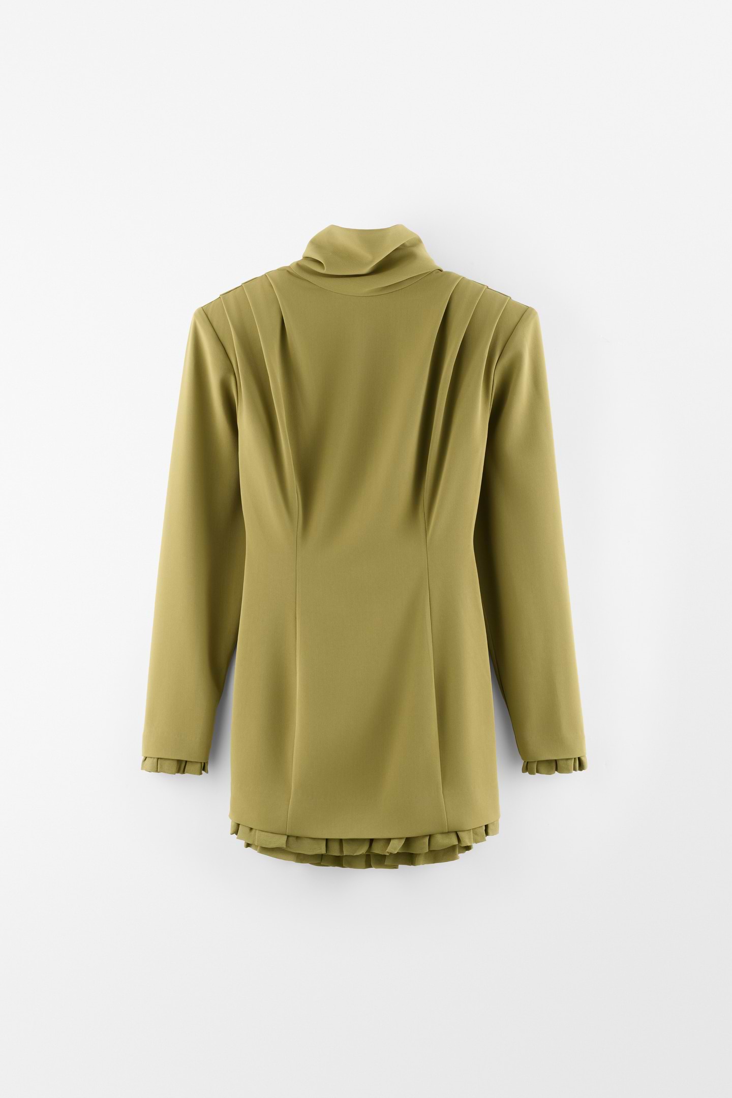 Draped High Neck Dress