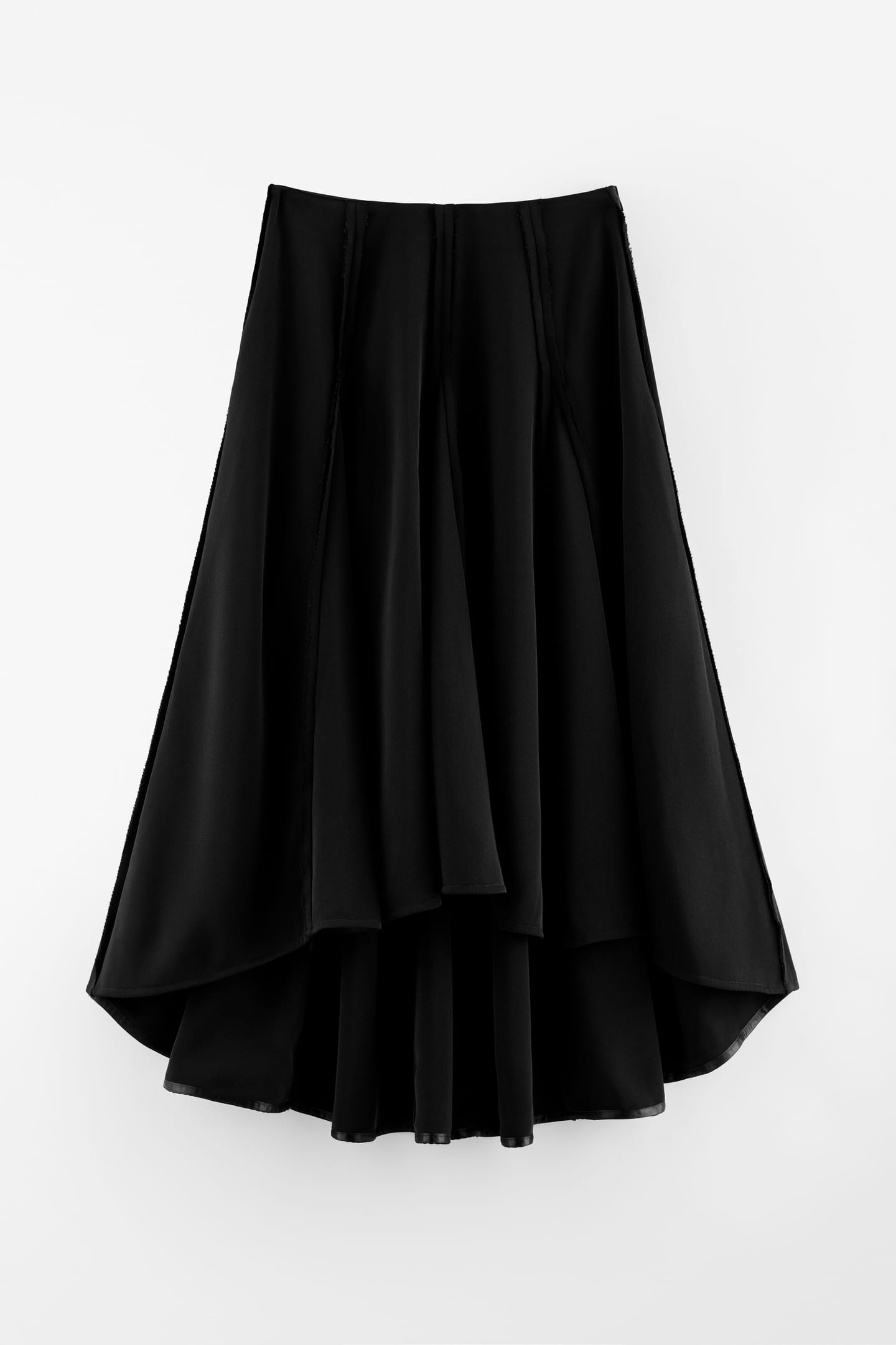 High Waist Panel Skirt