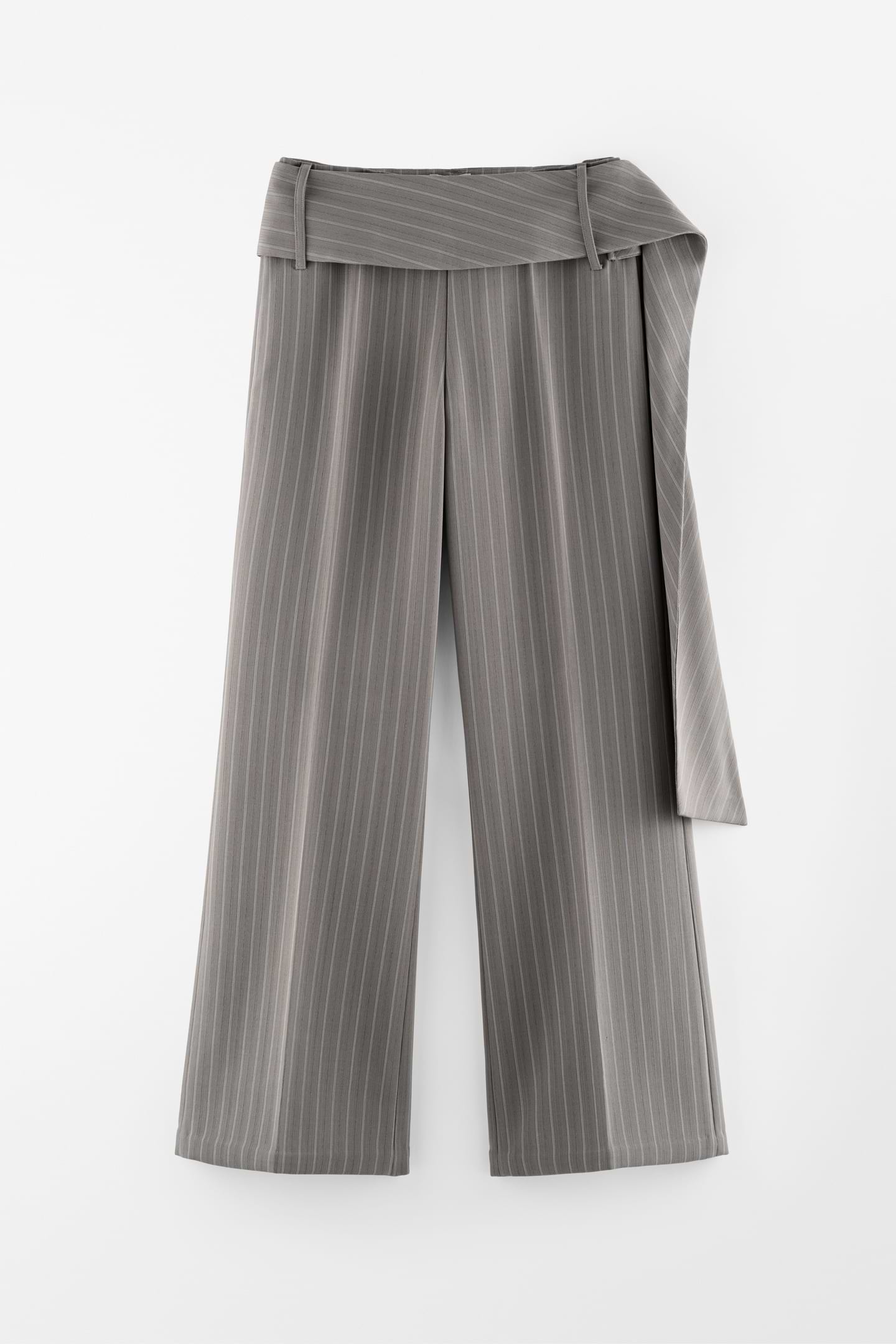 Striped Belted Pants