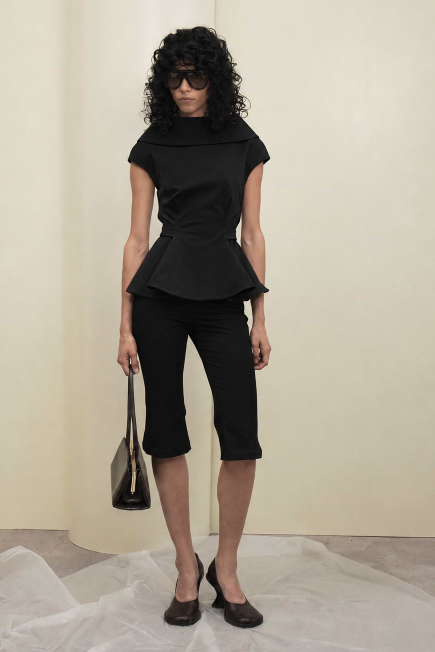 Peplum Boat Neck Top