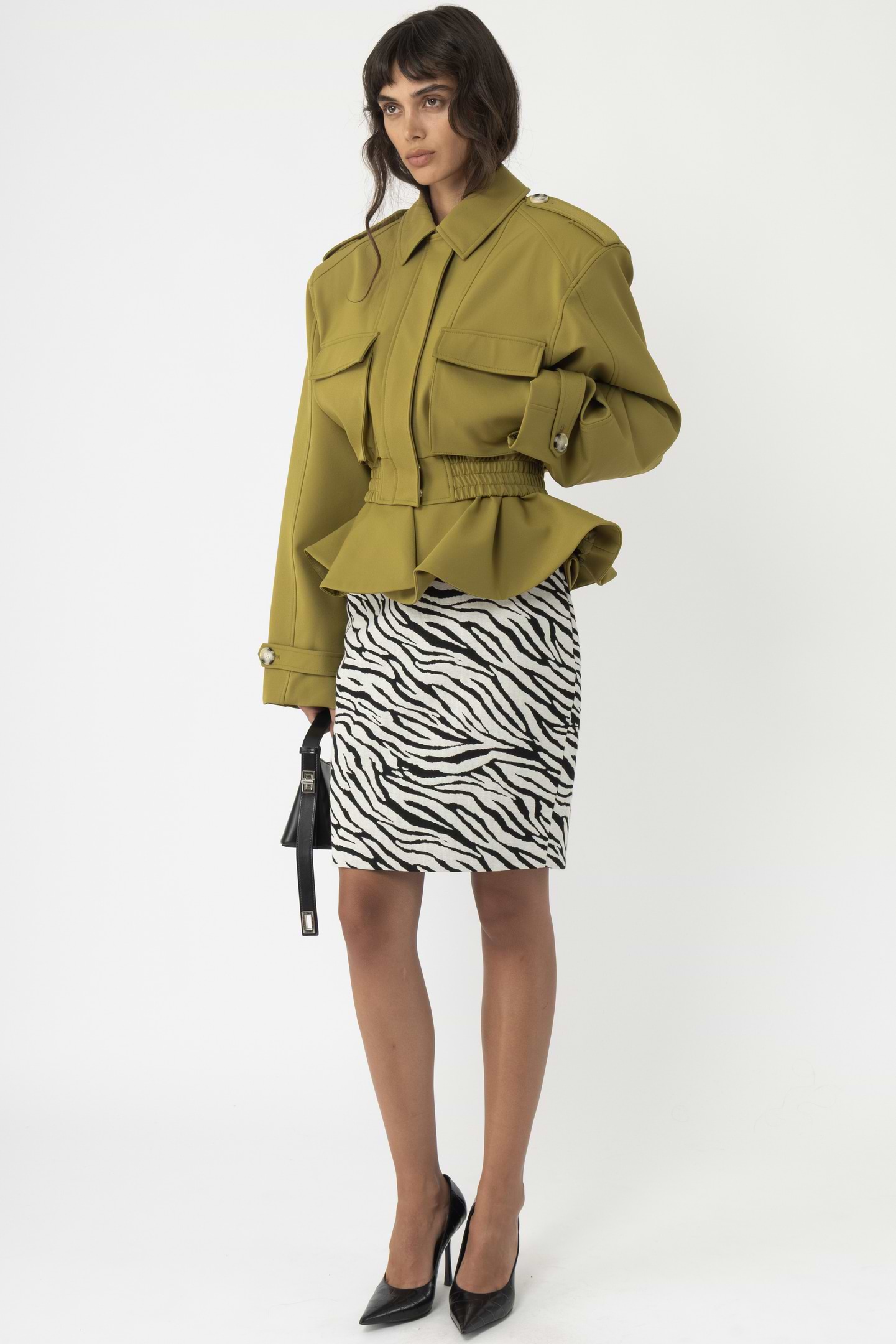 Cropped Frill Jacket