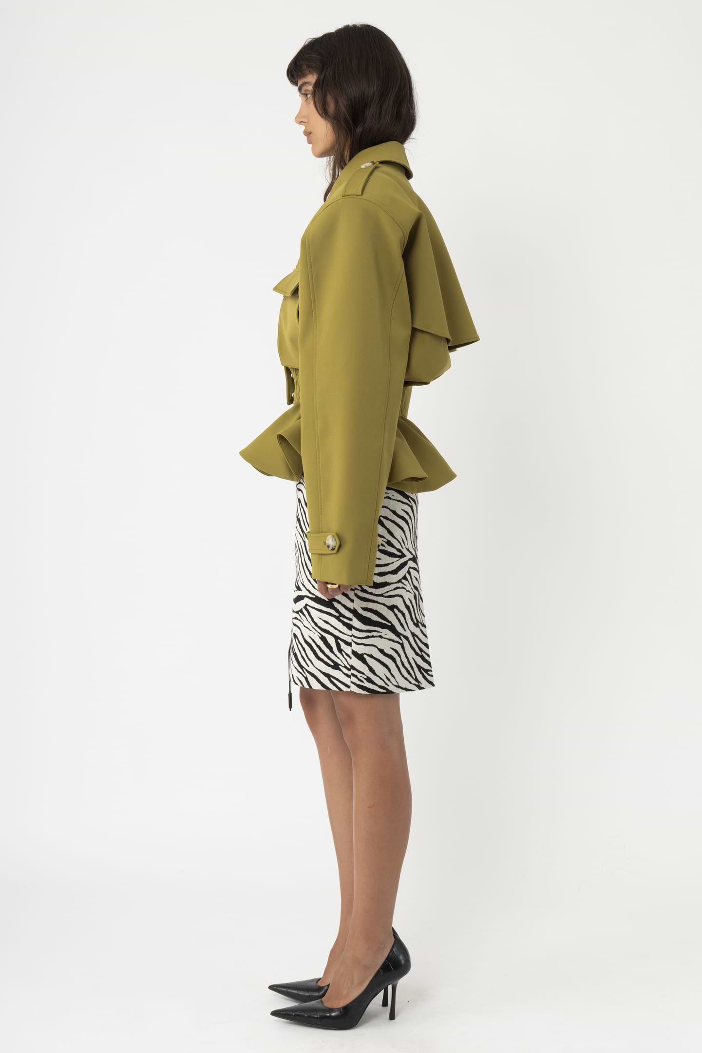 Cropped Frill Jacket