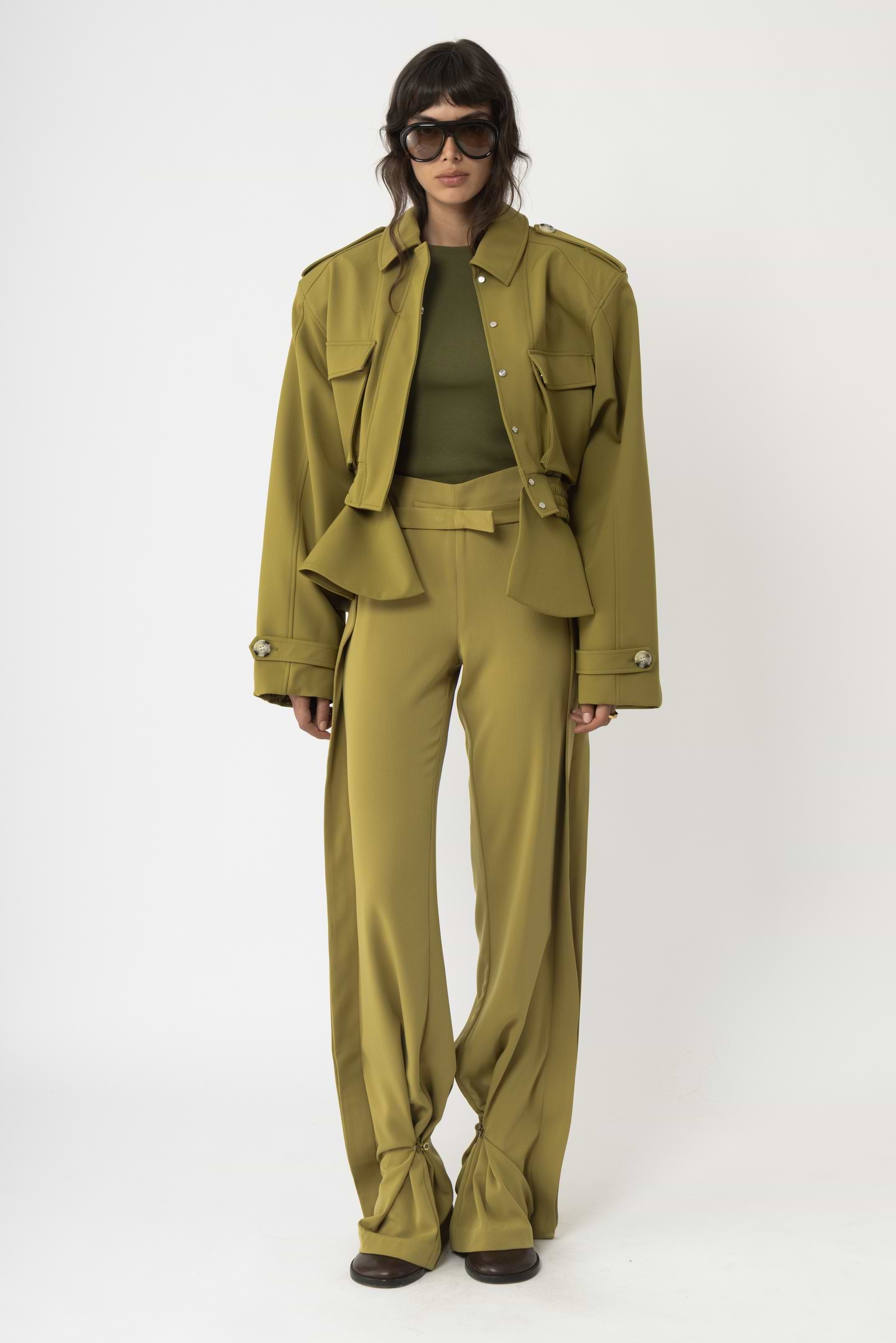 Cropped Frill Jacket