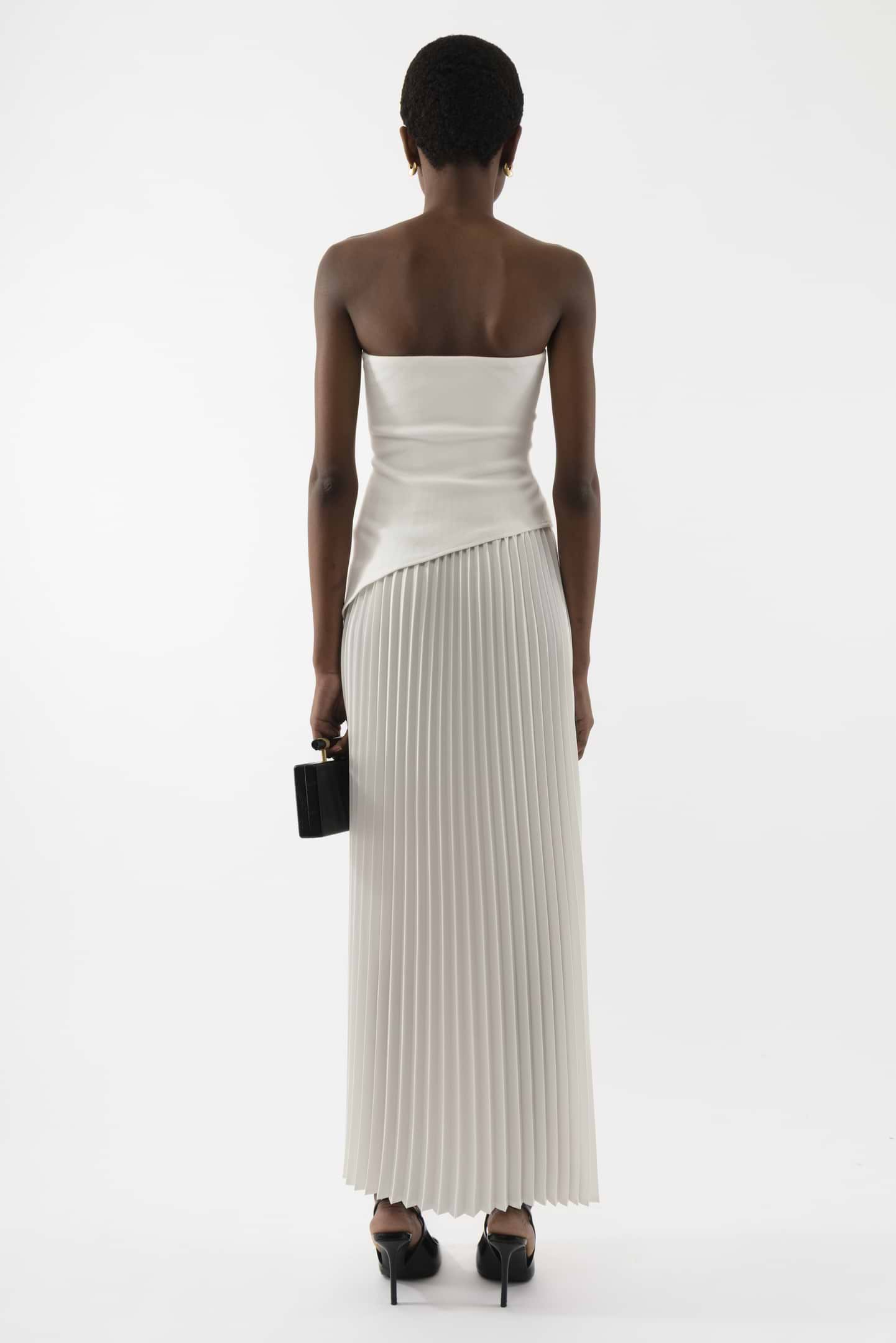 Pleated Slit Dress - Arakii